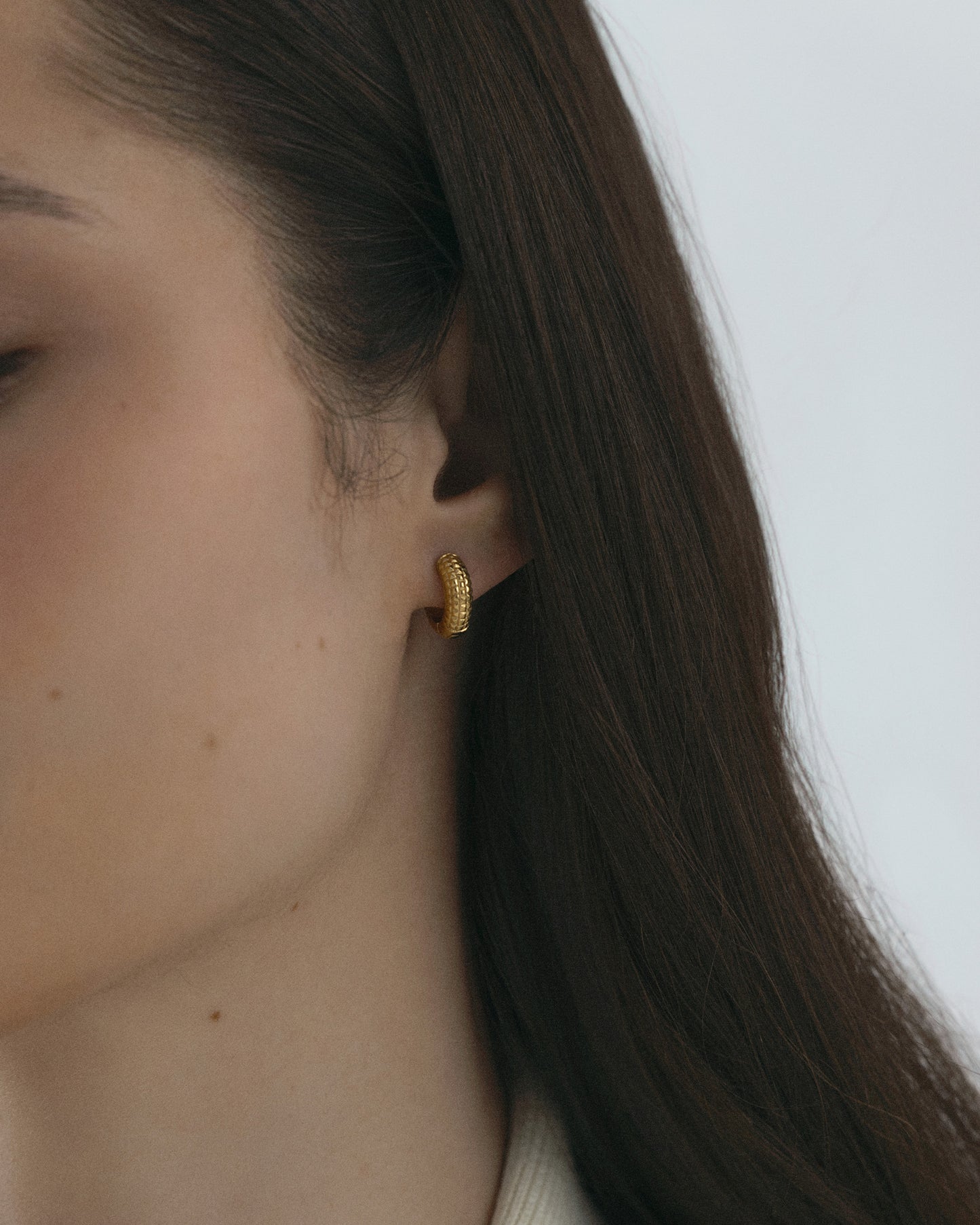 Beaded hoops Small