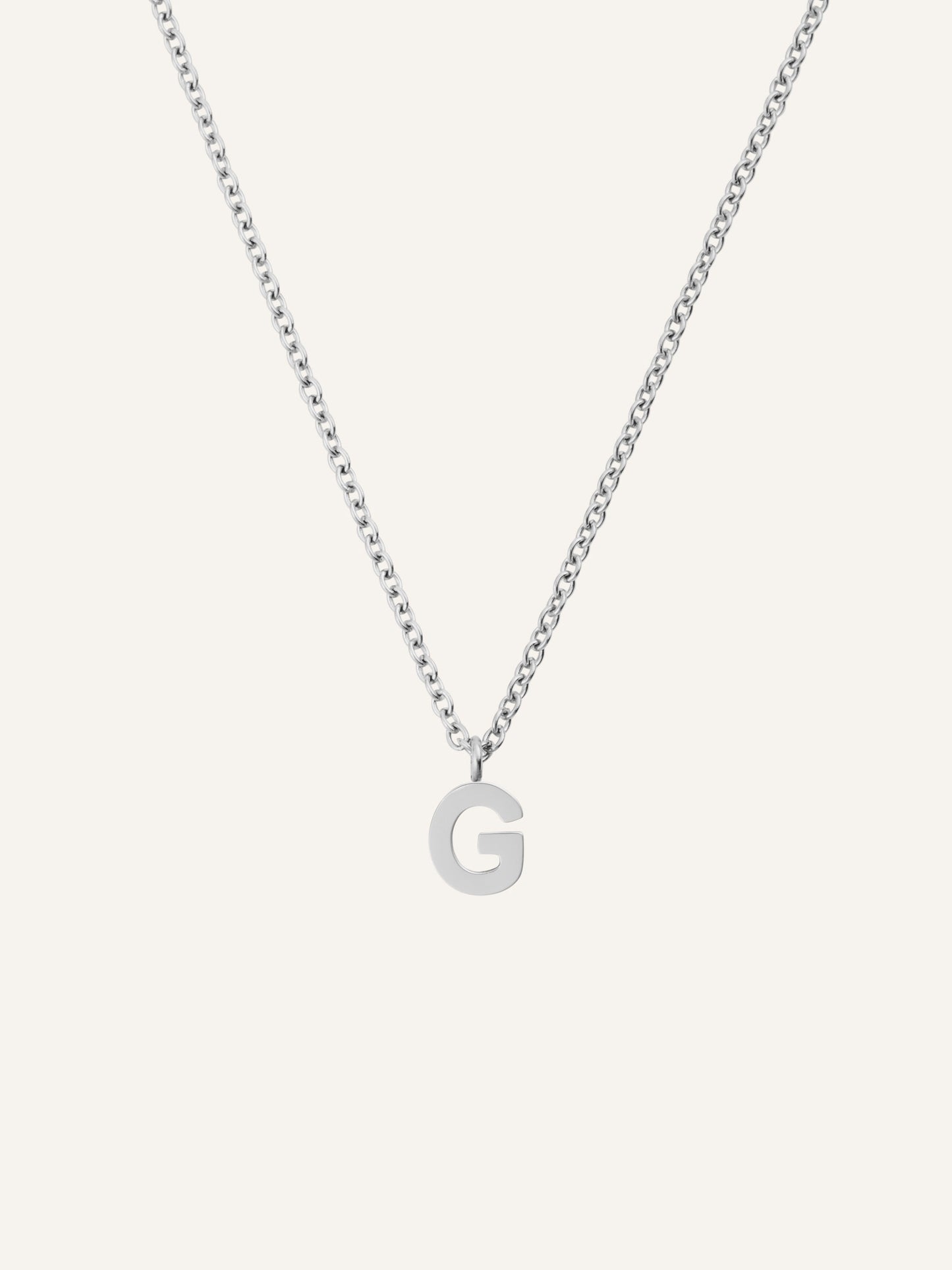 Petite Plain Letter Necklace