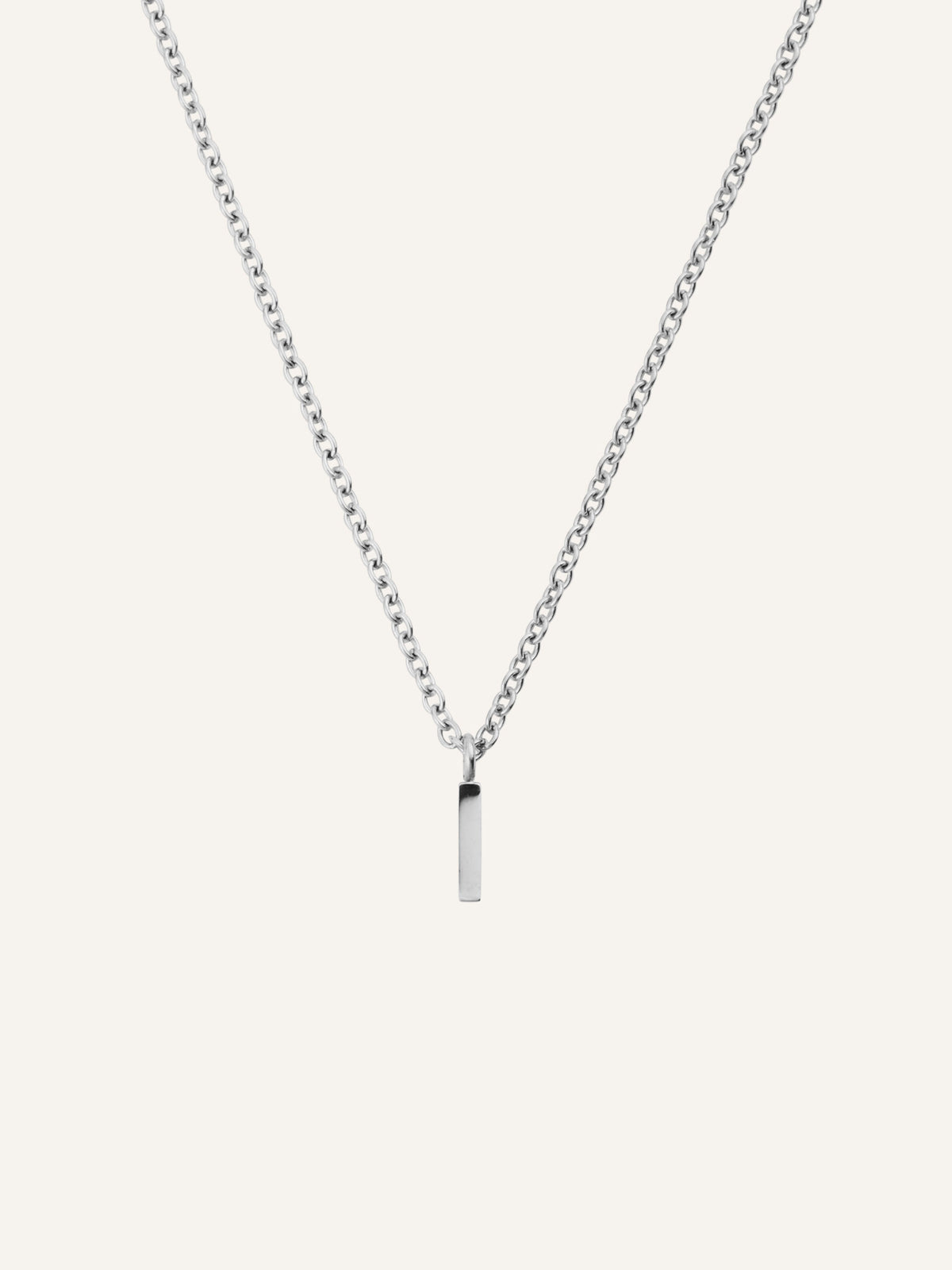Petite Plain Letter Necklace