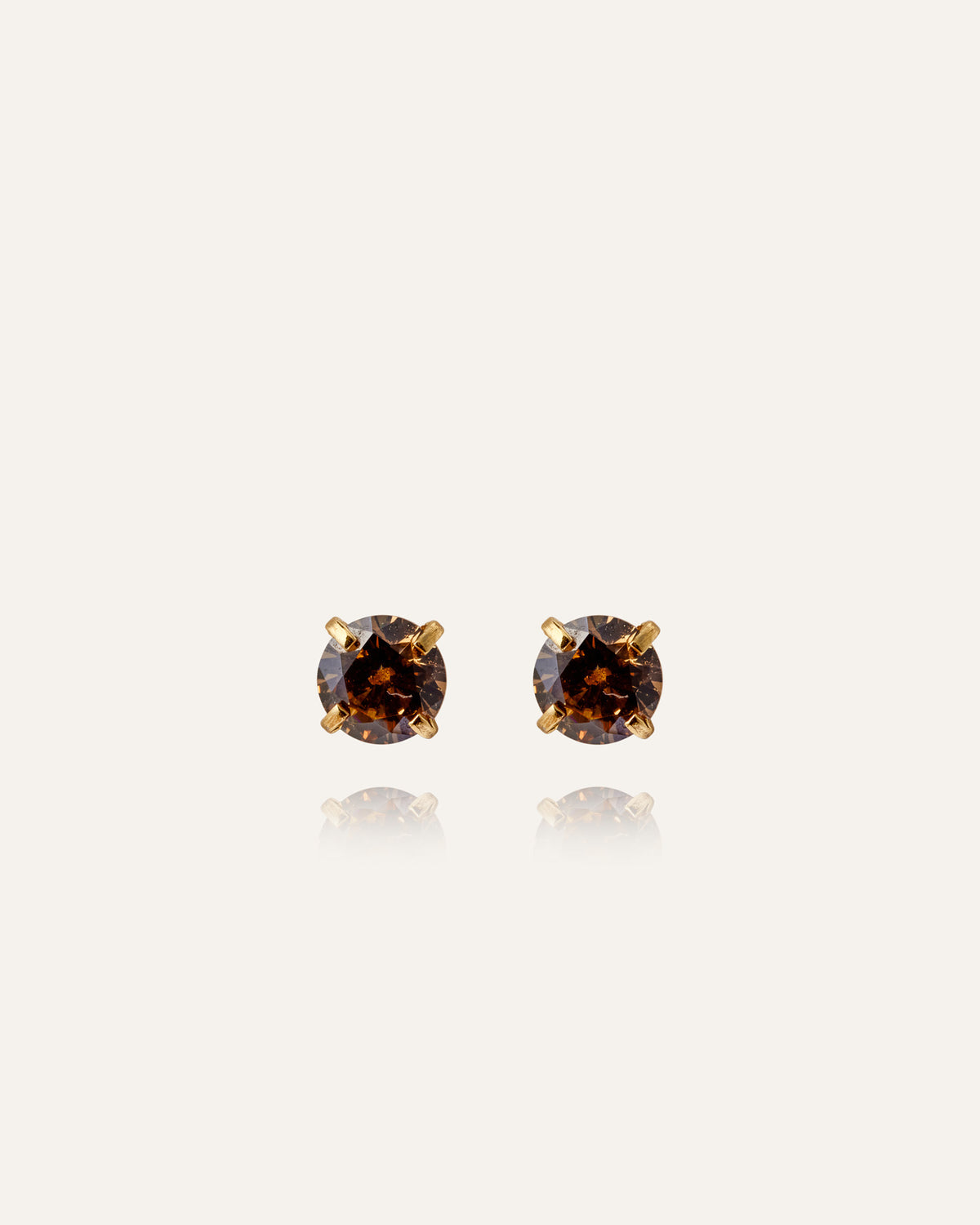Jolie Coffee Medium Studs