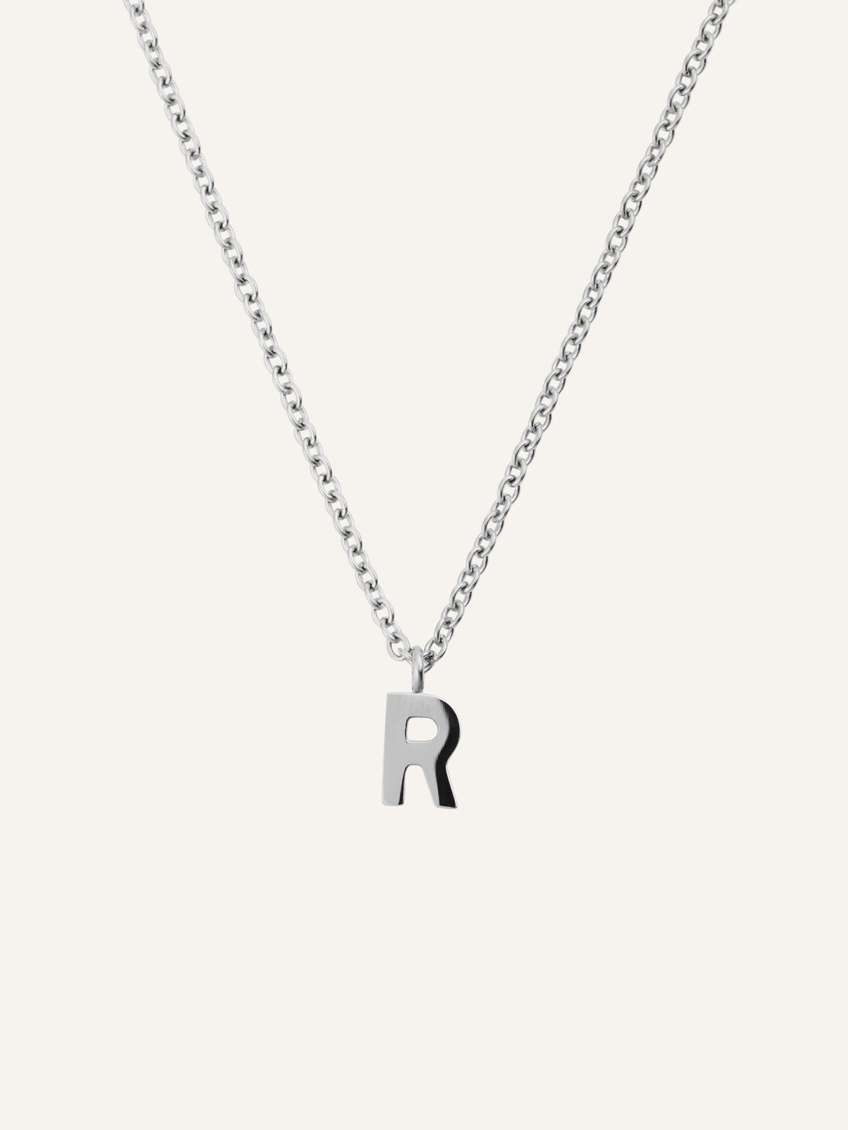 Petite Plain Letter Necklace
