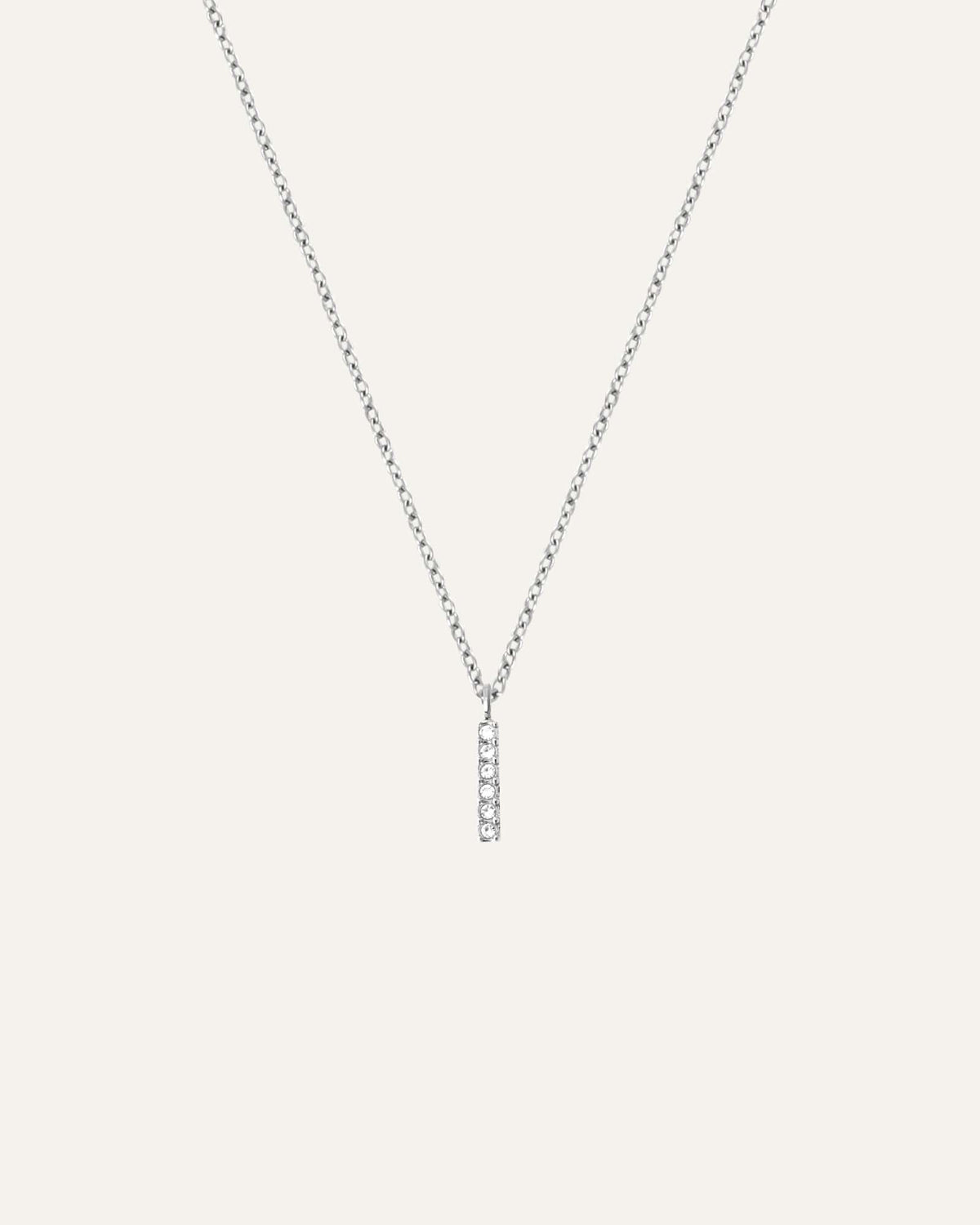 Petite Stone Letter Necklace