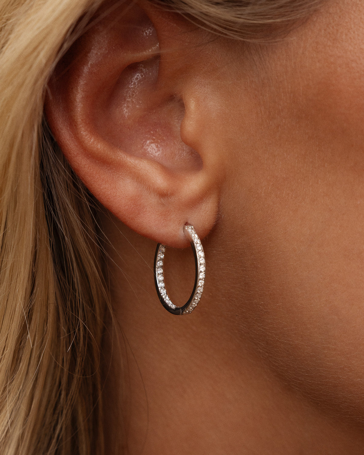 Sparkle Large Hoops