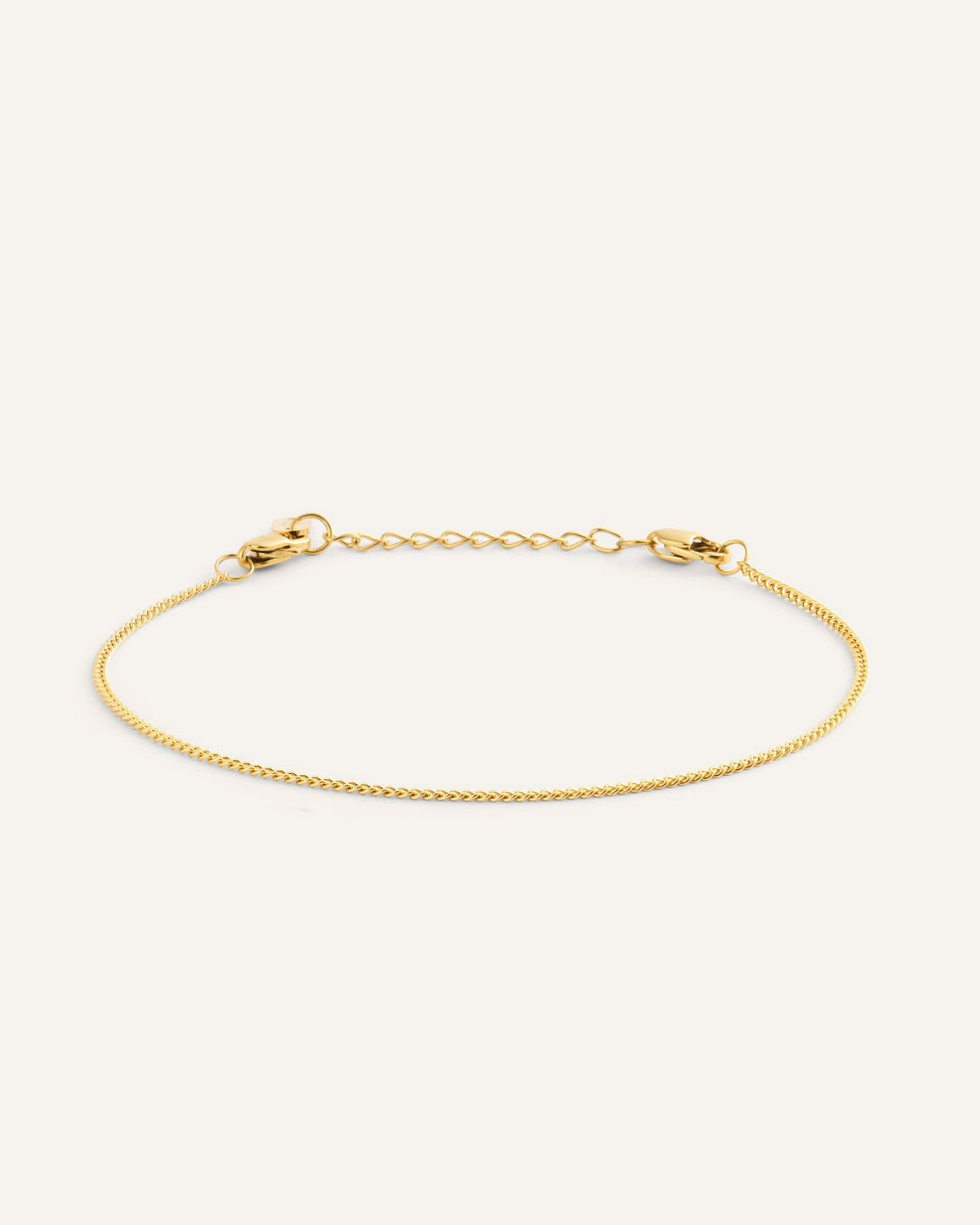 Thin Curb Chain Bracelet