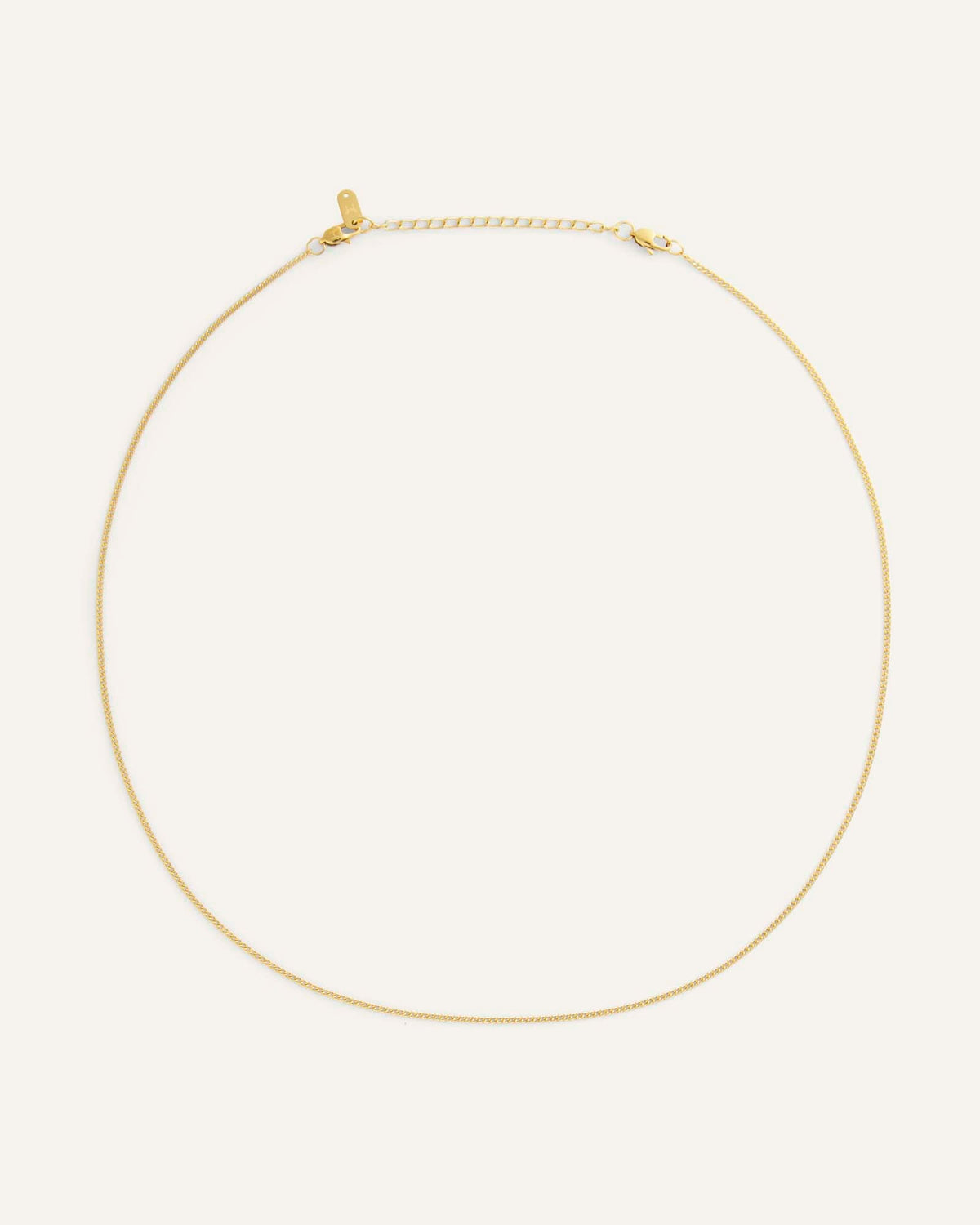 Thin Curb Chain Necklace