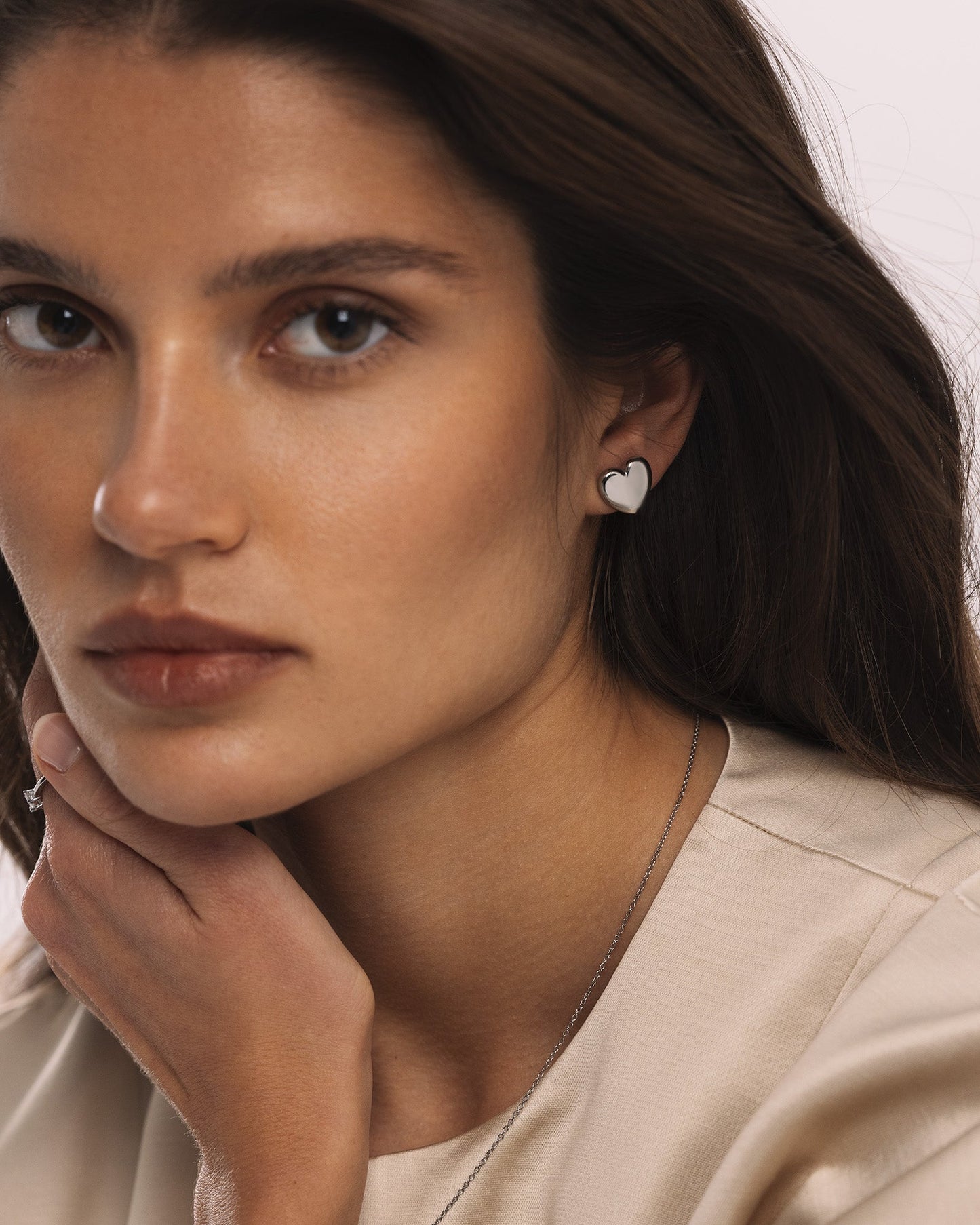 Love Steel Large Studs