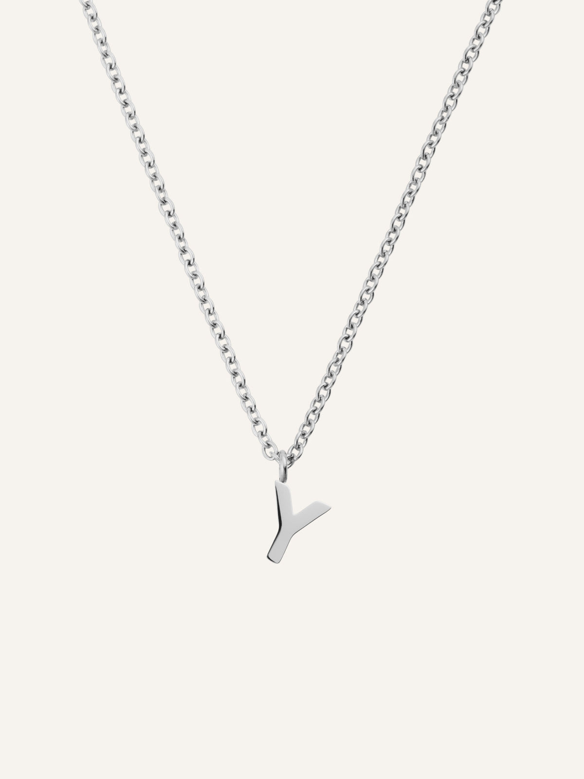 Petite Plain Letter Necklace