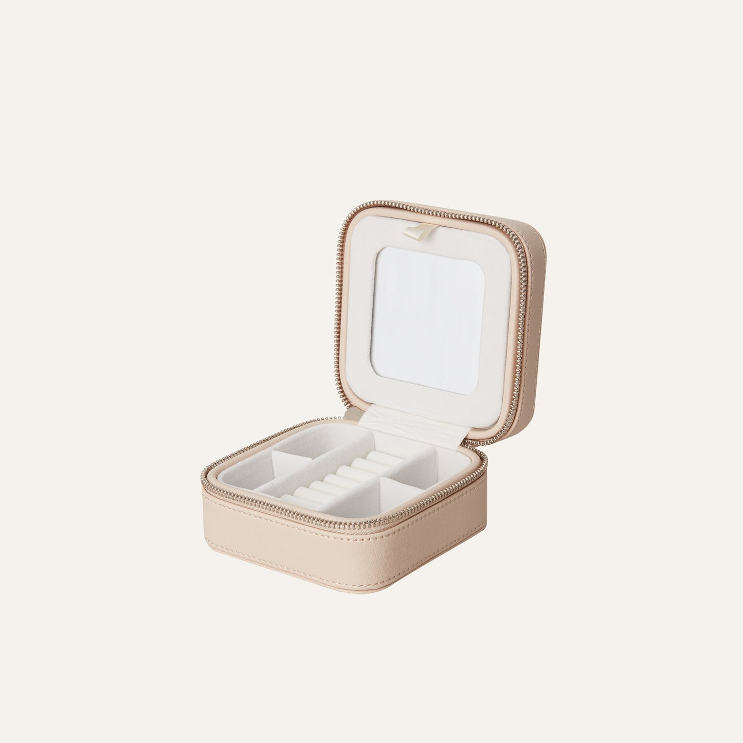 Jewelry Case Box Small Beige
