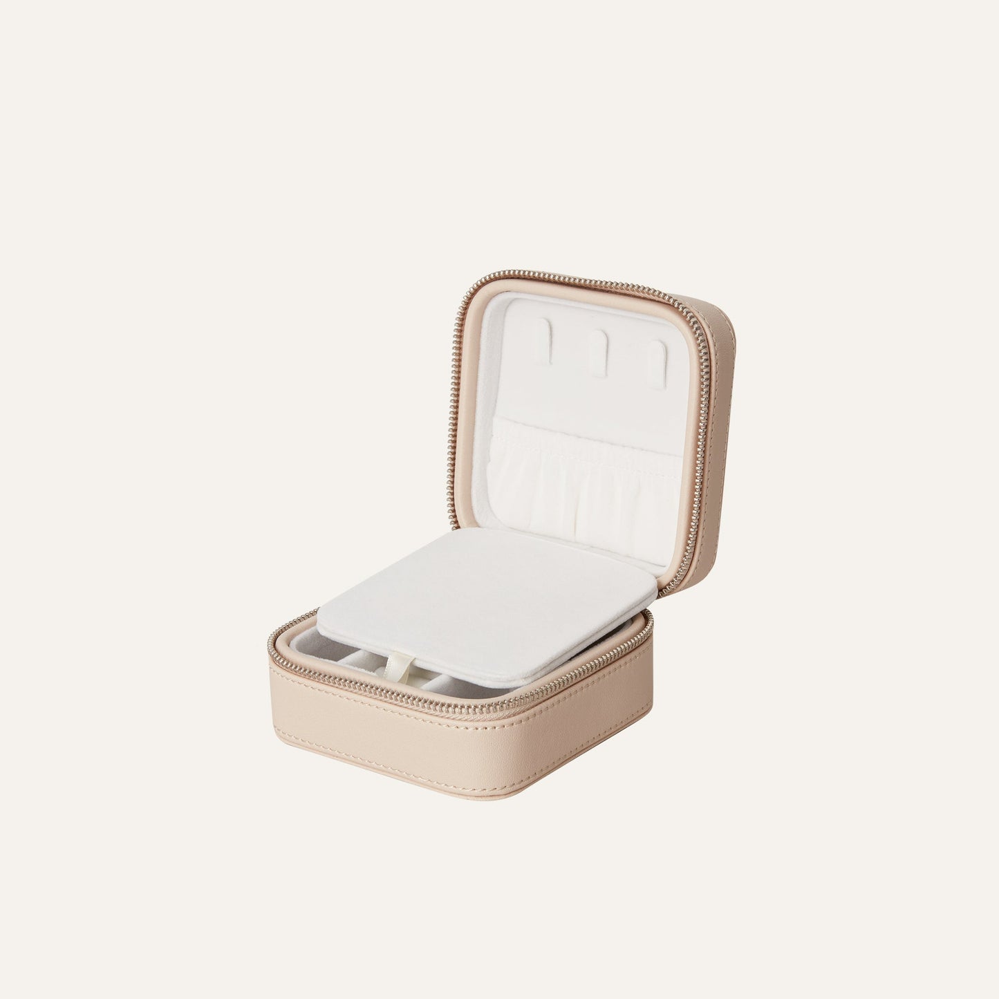 Jewelry Case Box Small Beige