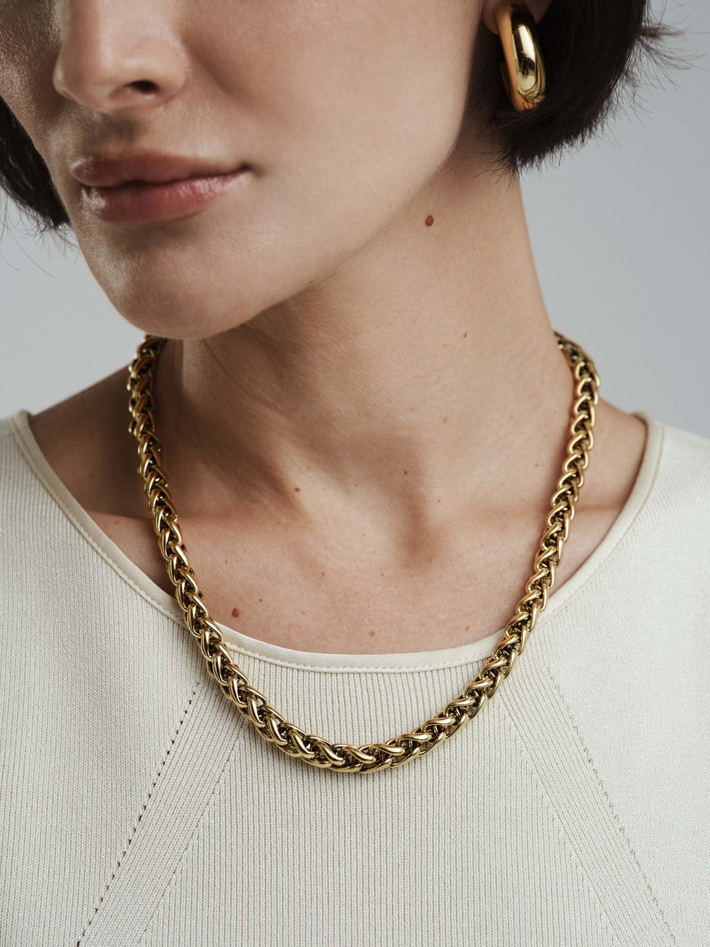 Rebel Chain Gold Necklace