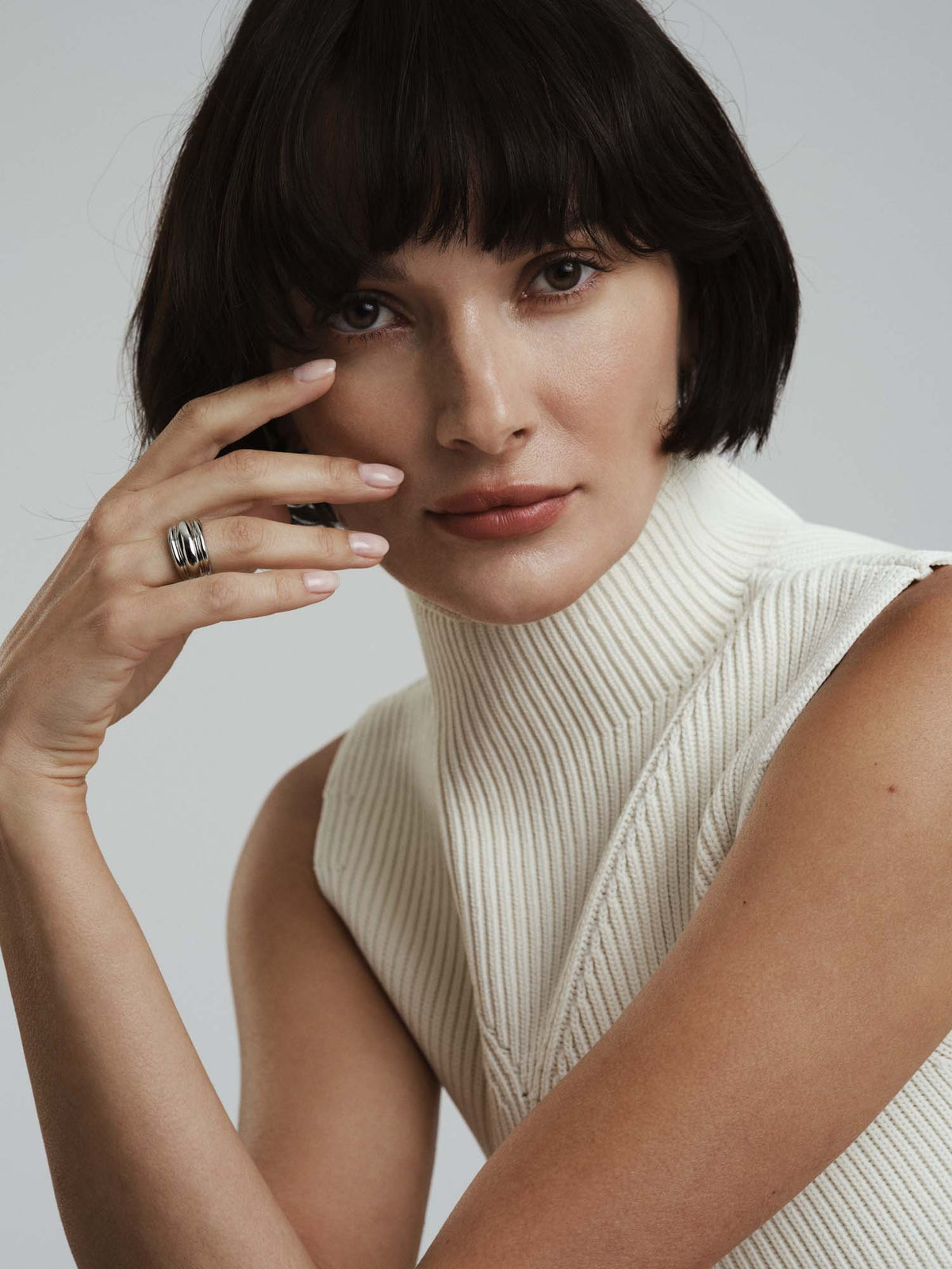 Deco Ribbed Ring