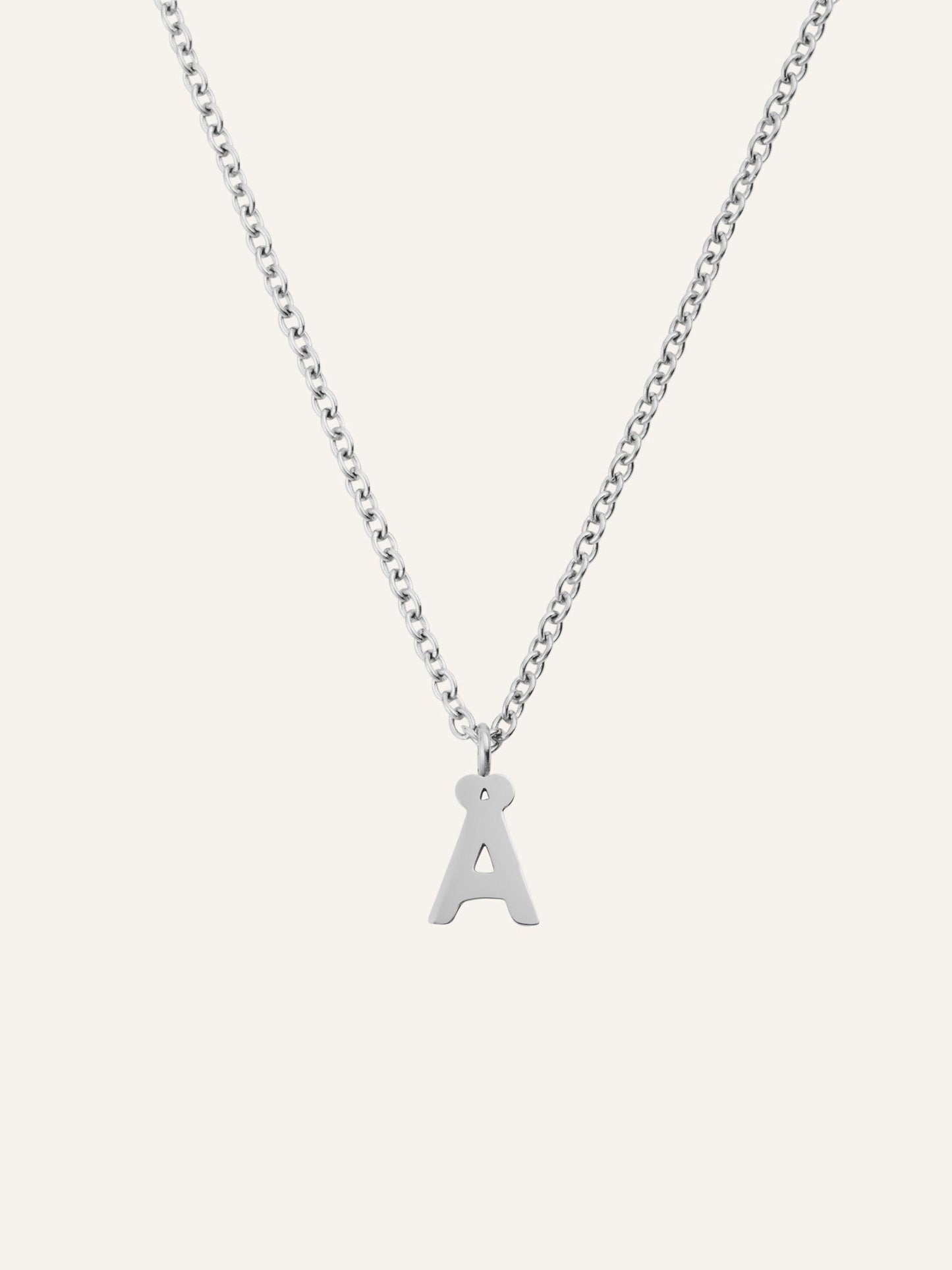Petite Plain Letter Necklace