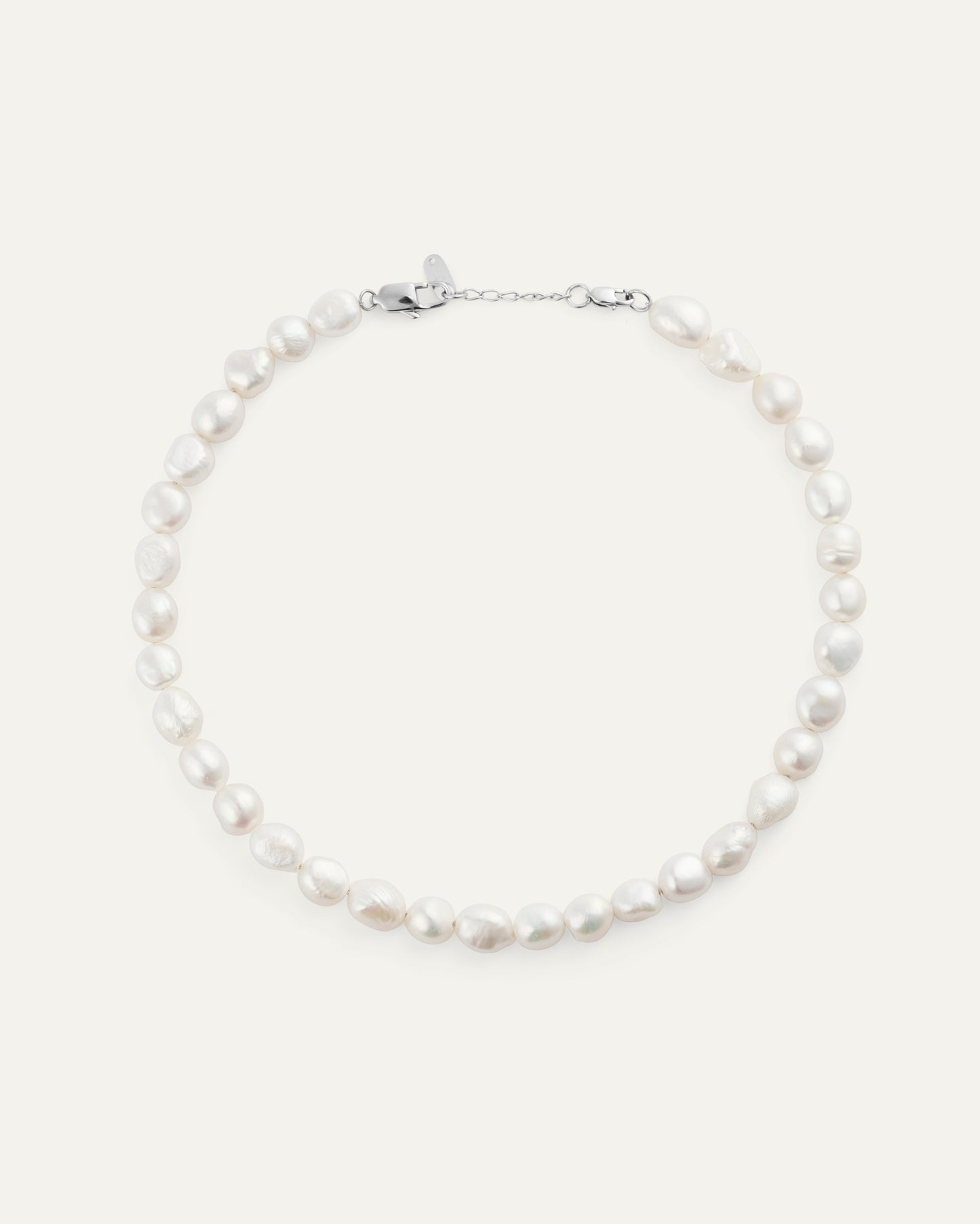 Aura Pearl Steel Necklace