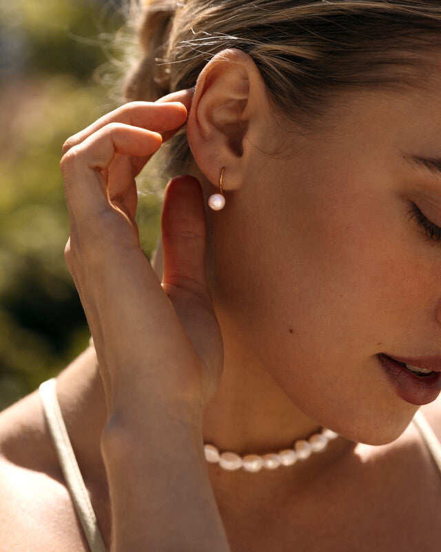 Dream Pearl Gold Earring