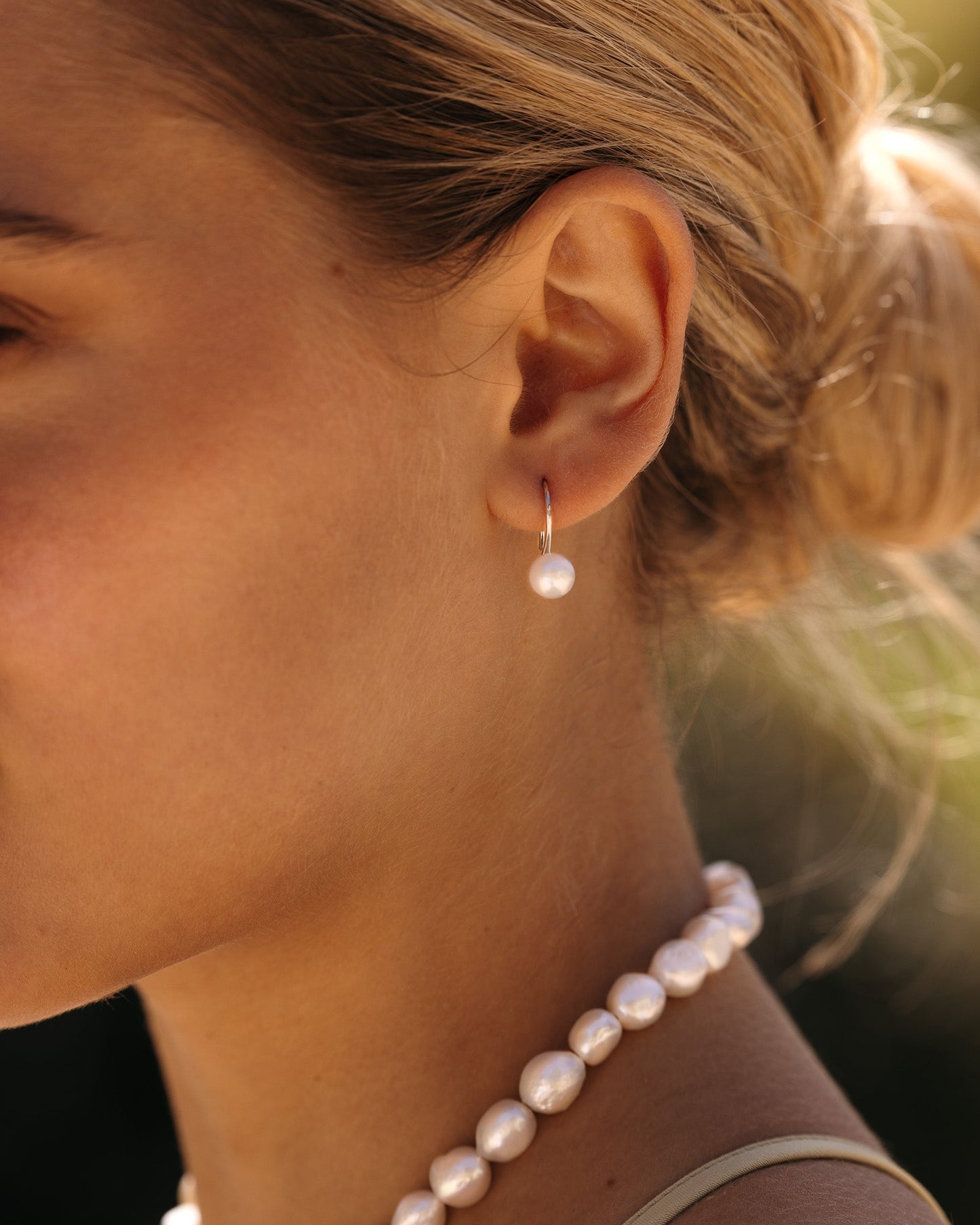 Dream Pearl Steel Earring