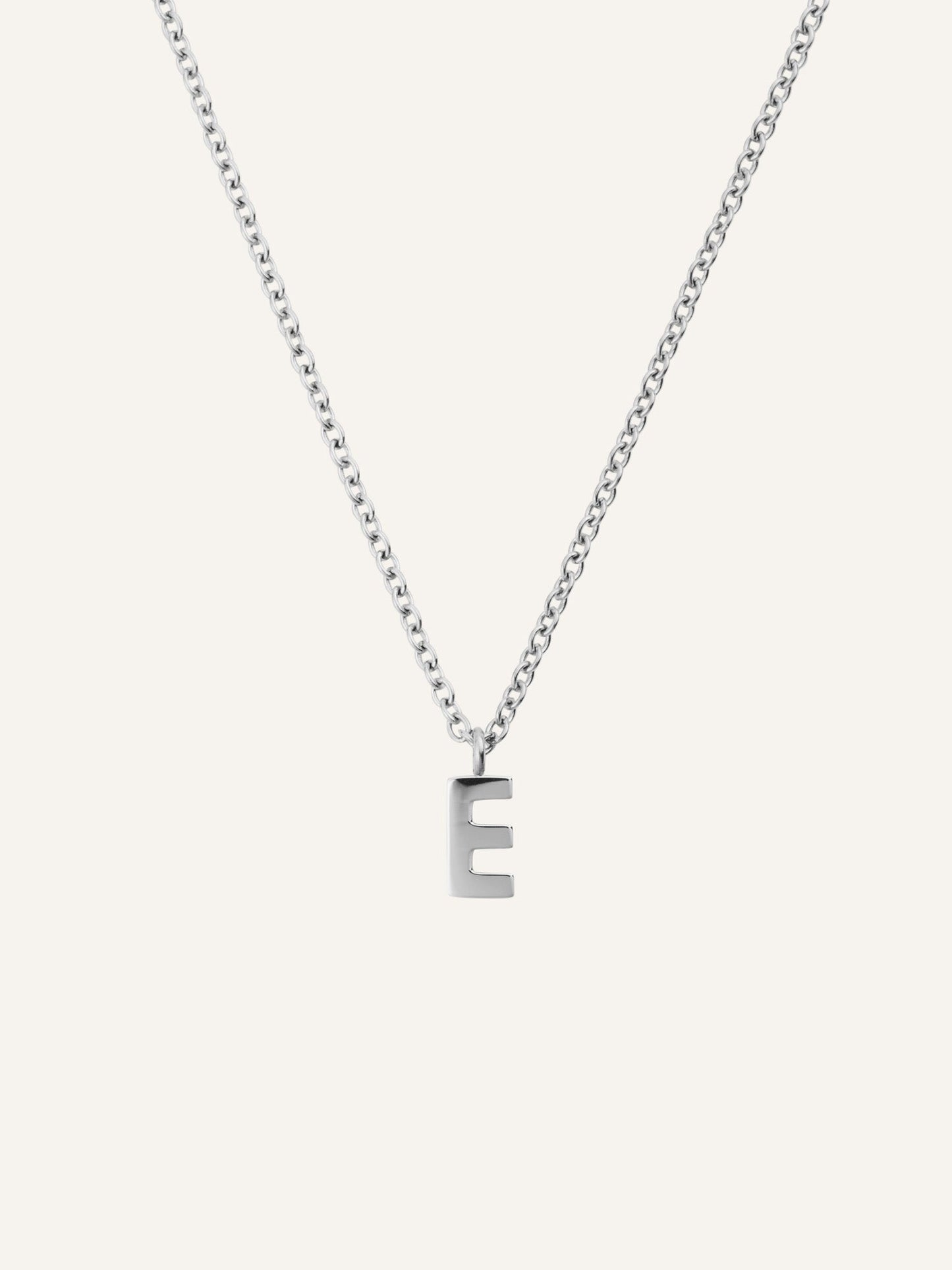 Petite Plain Letter Necklace