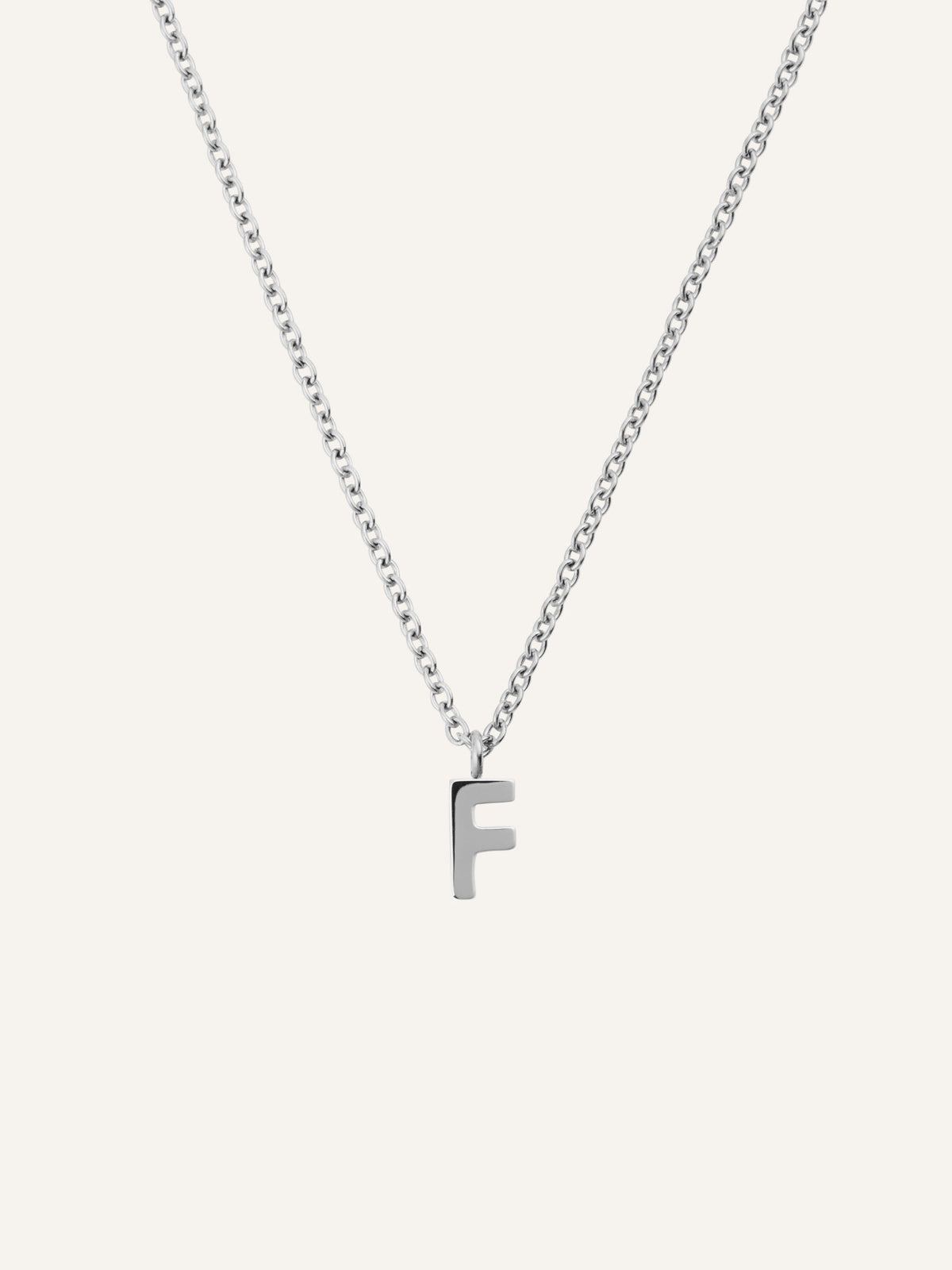 Petite Plain Letter Necklace