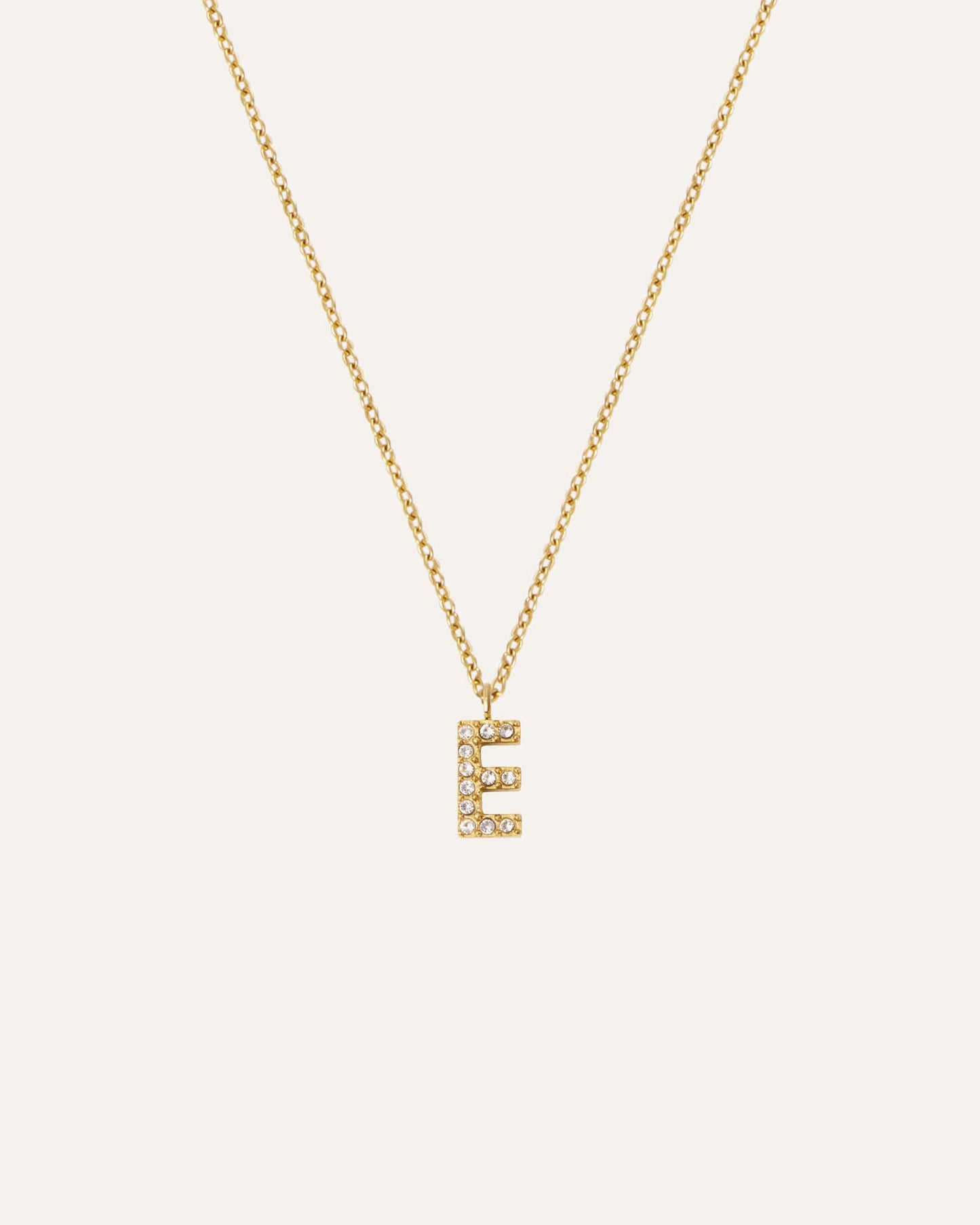 Petite Stone Letter Necklace