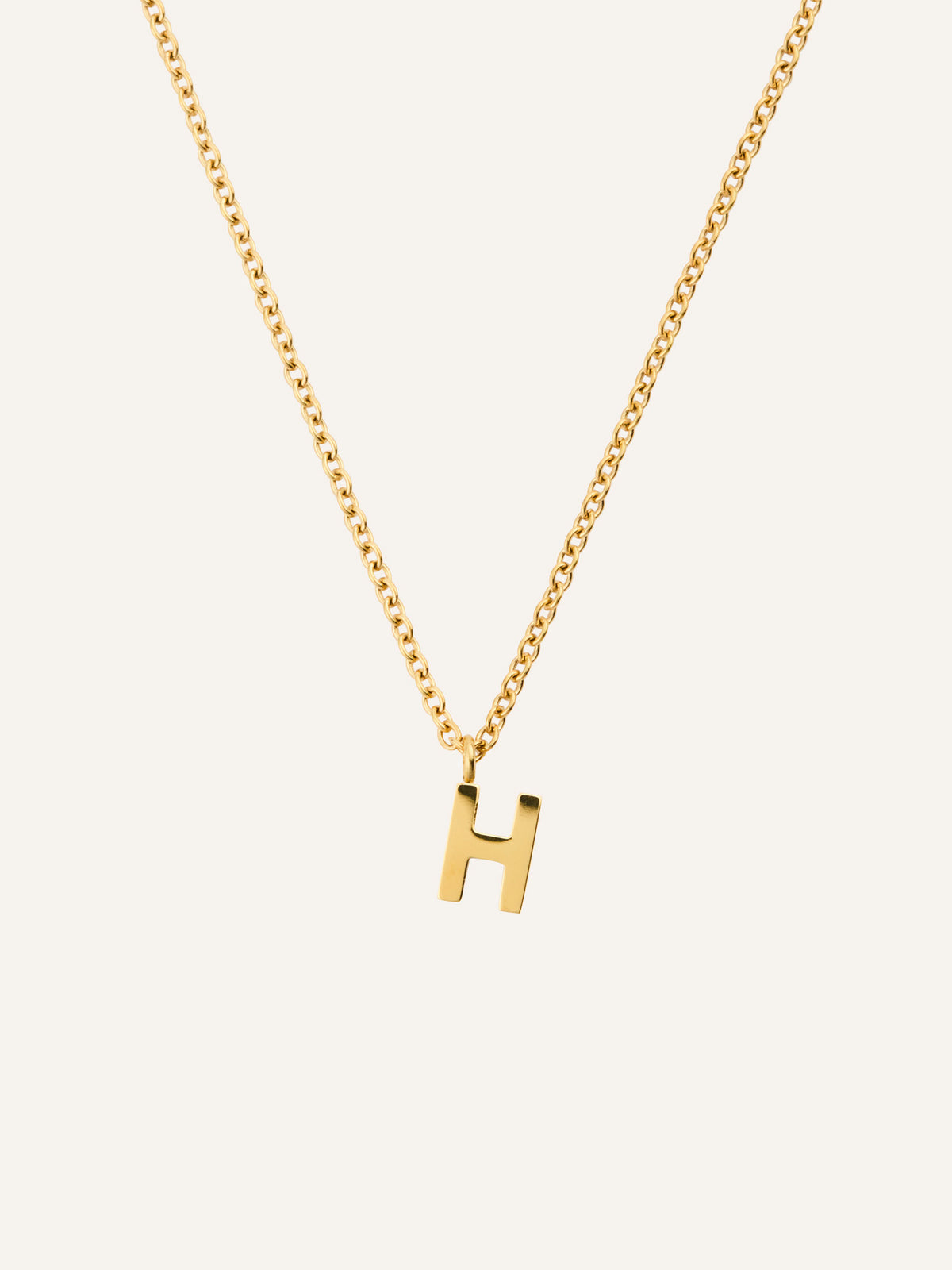 Petite Plain Letter Necklace