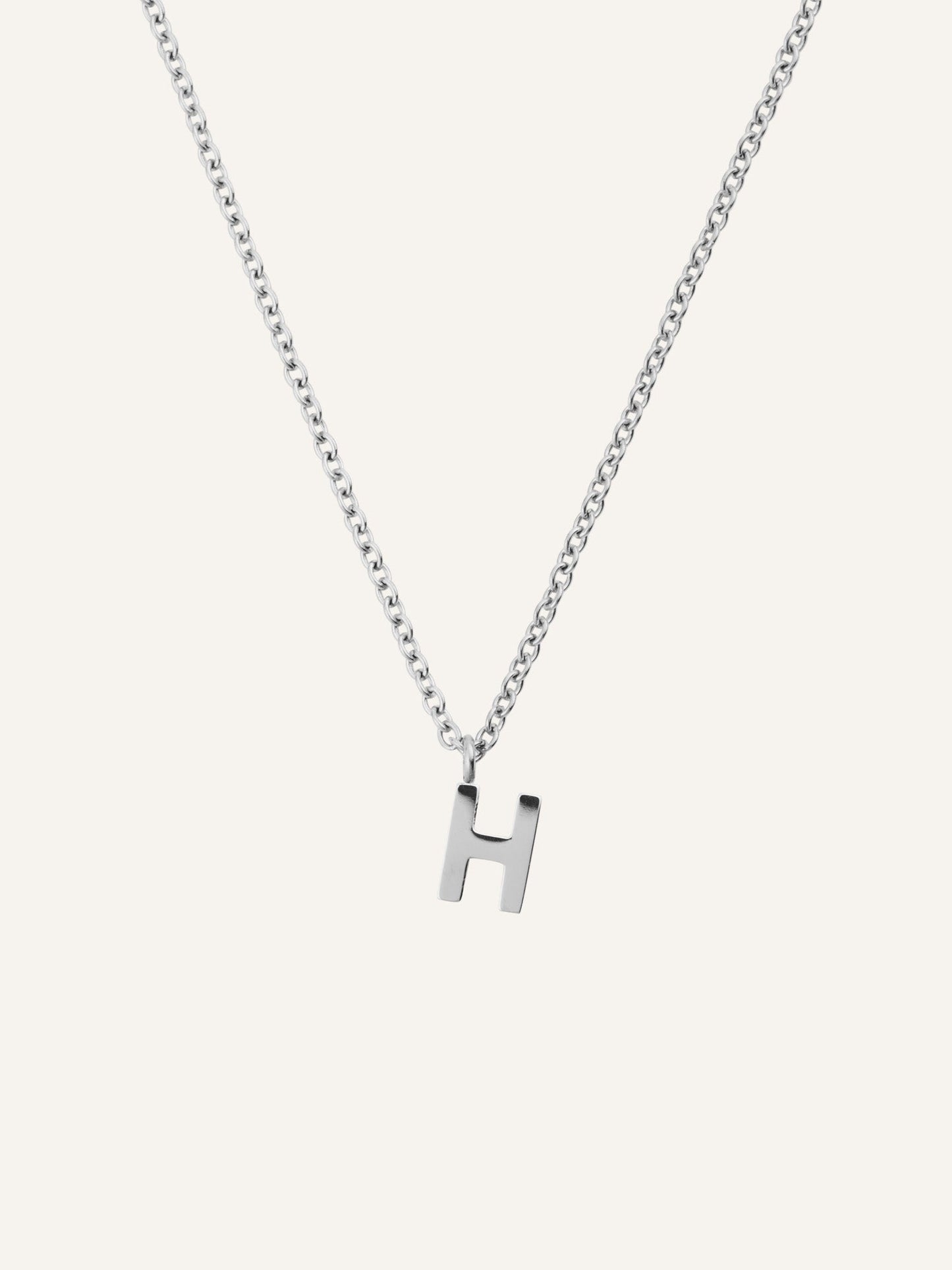 Petite Plain Letter Necklace