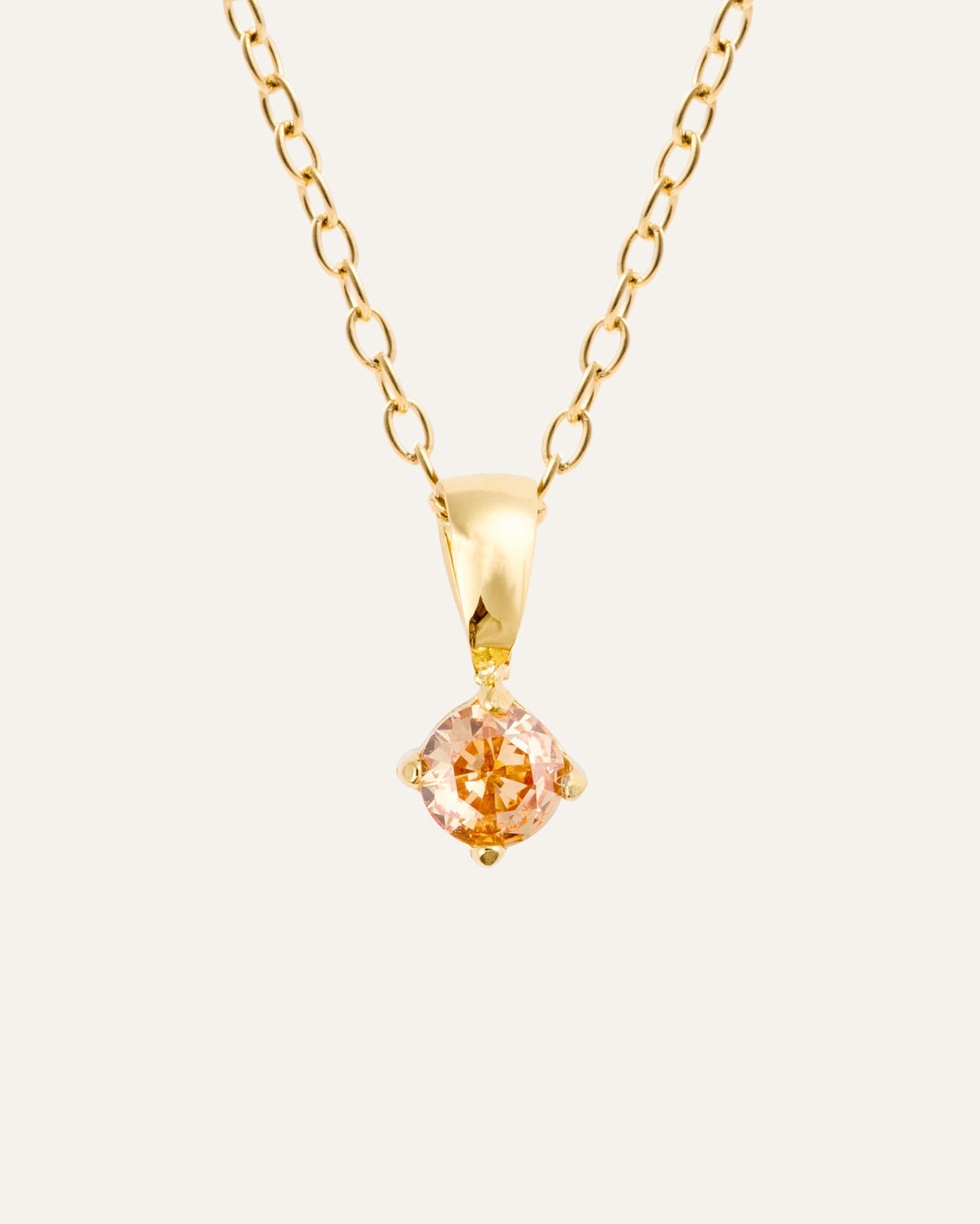 Jolie Gold Necklace - Champagne