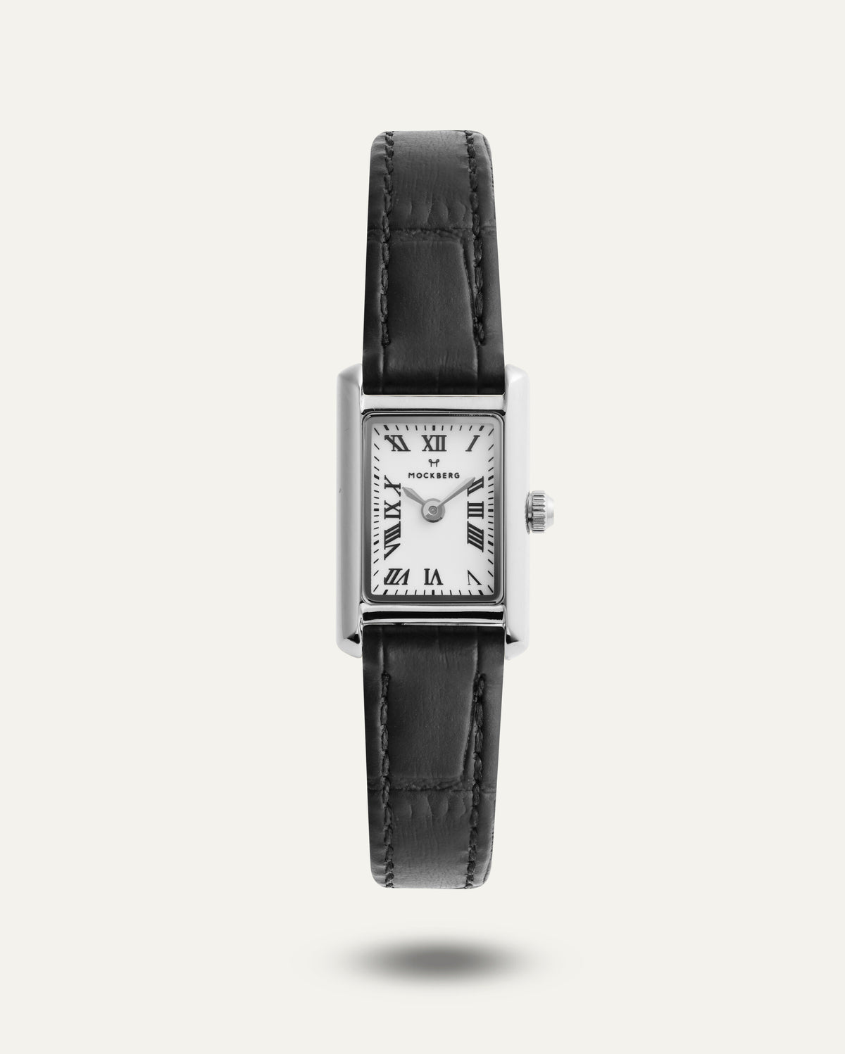 Timeless Leather Petite Steel Watch