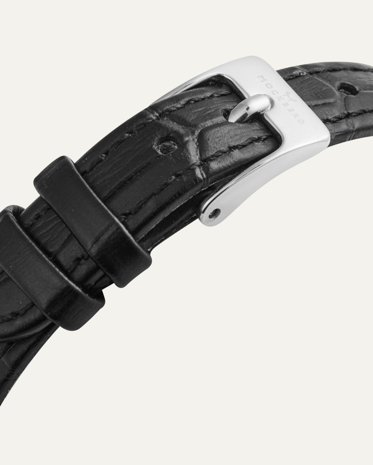 Timeless Leather Petite Steel Watch