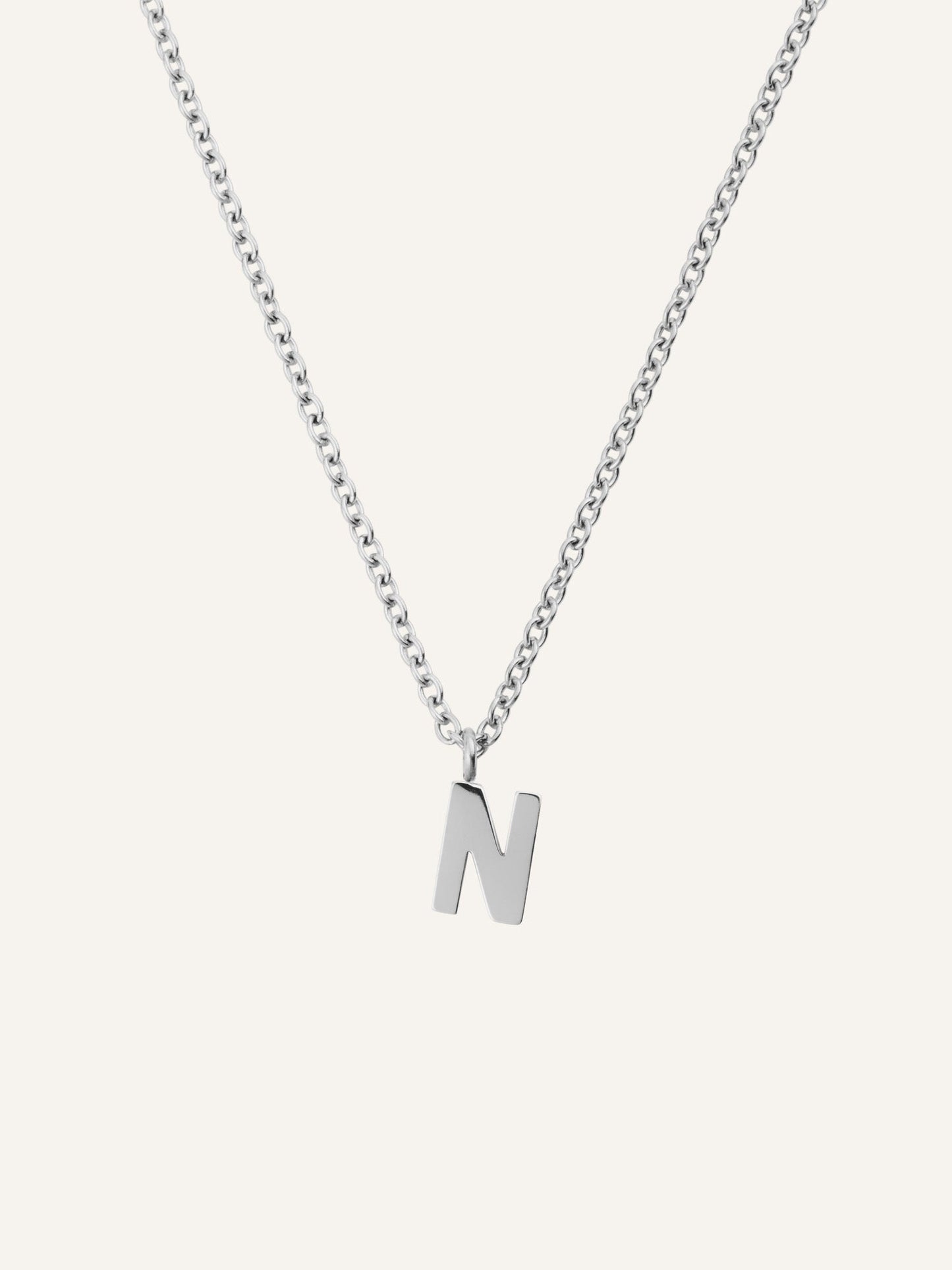 Petite Plain Letter Necklace