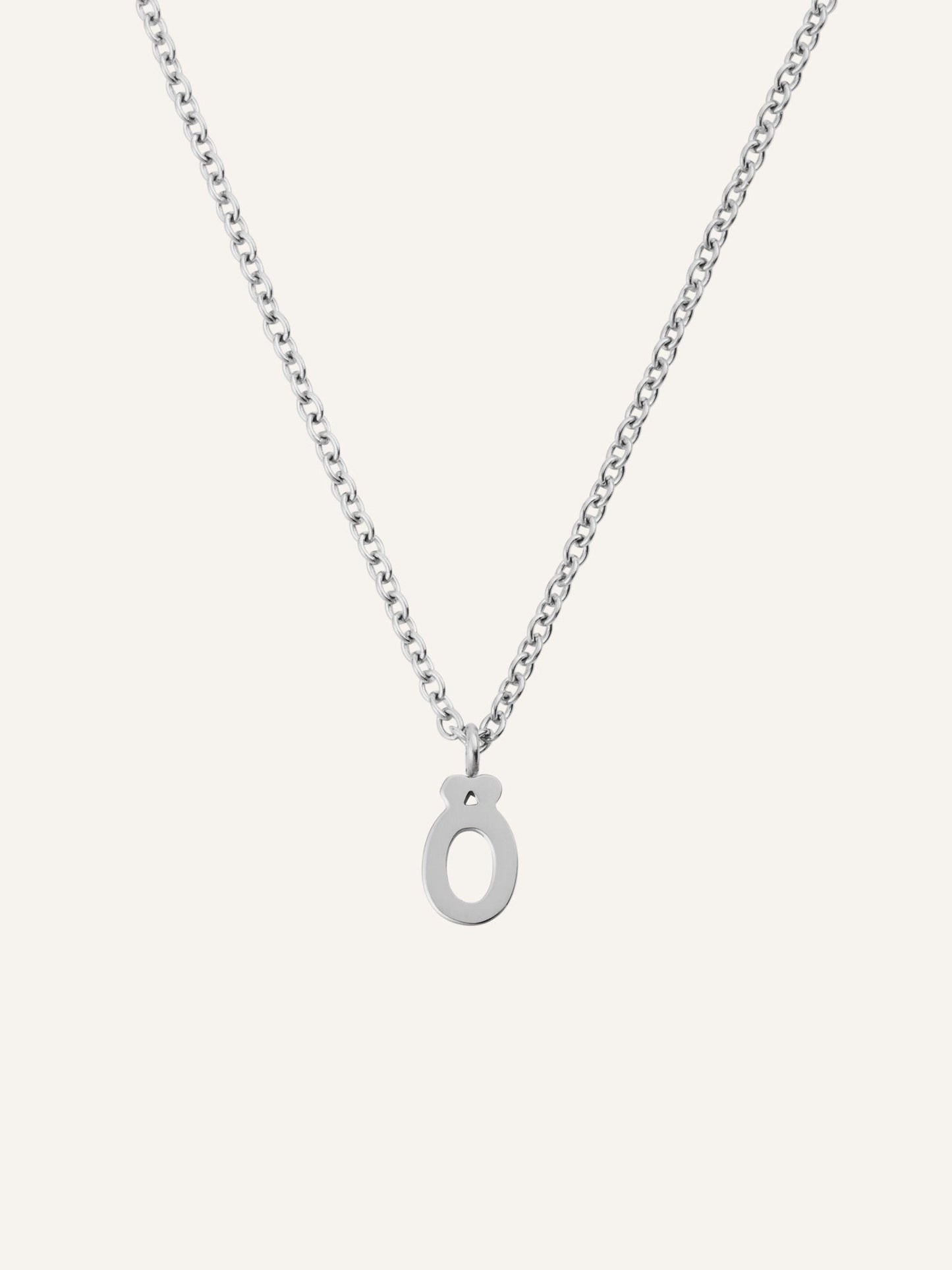 Petite Plain Letter Necklace