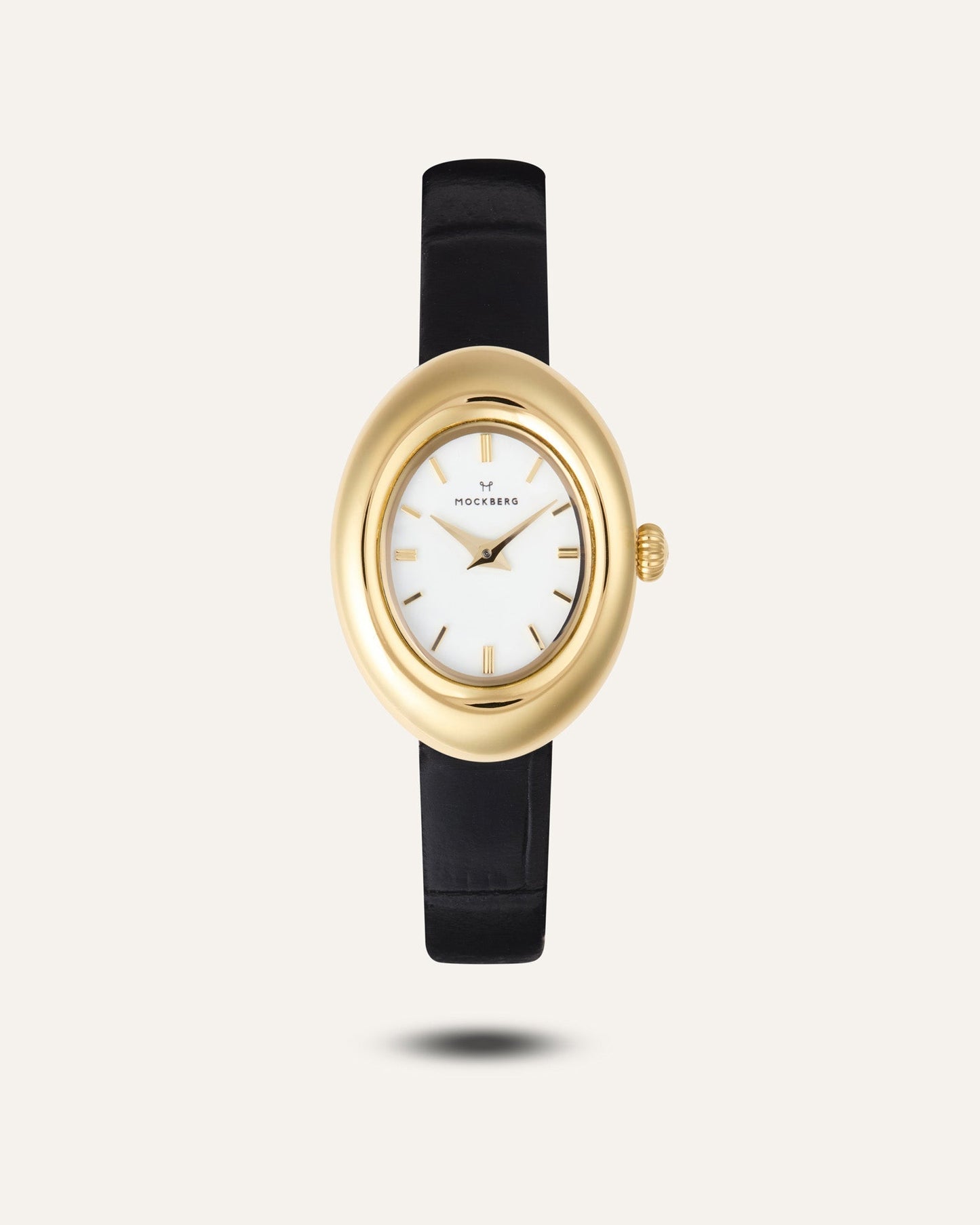 Belle Oval Leather Watch