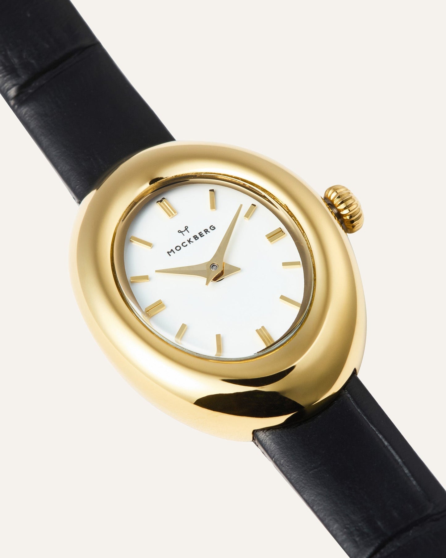 Belle Oval Leather Watch