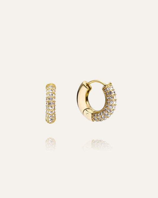 Pavé Everyday Medium Hoops