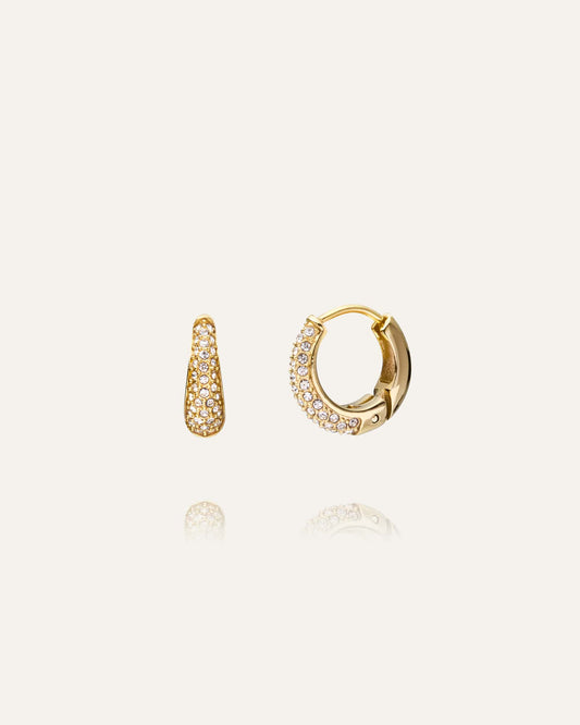 Pavé Precious Small Hoops