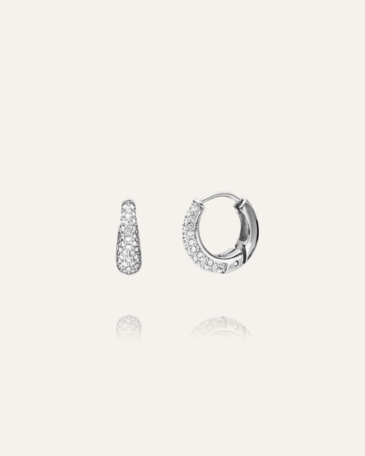 Pavé Precious Small Hoops