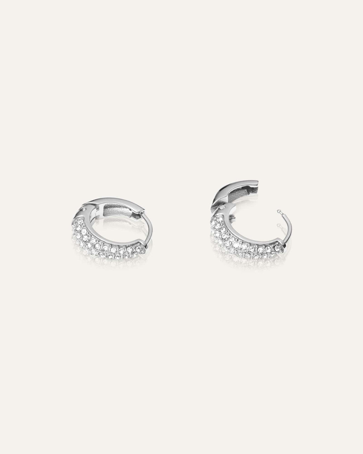 Pavé Precious Small Hoops