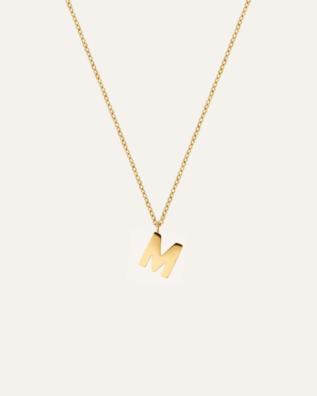 Petite Plain Letter Necklace