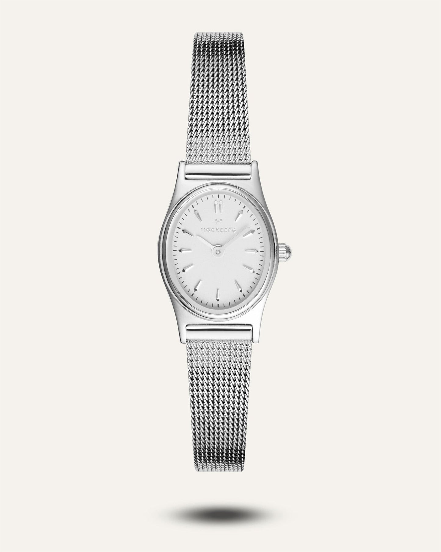 Retro Mesh Silver Watch