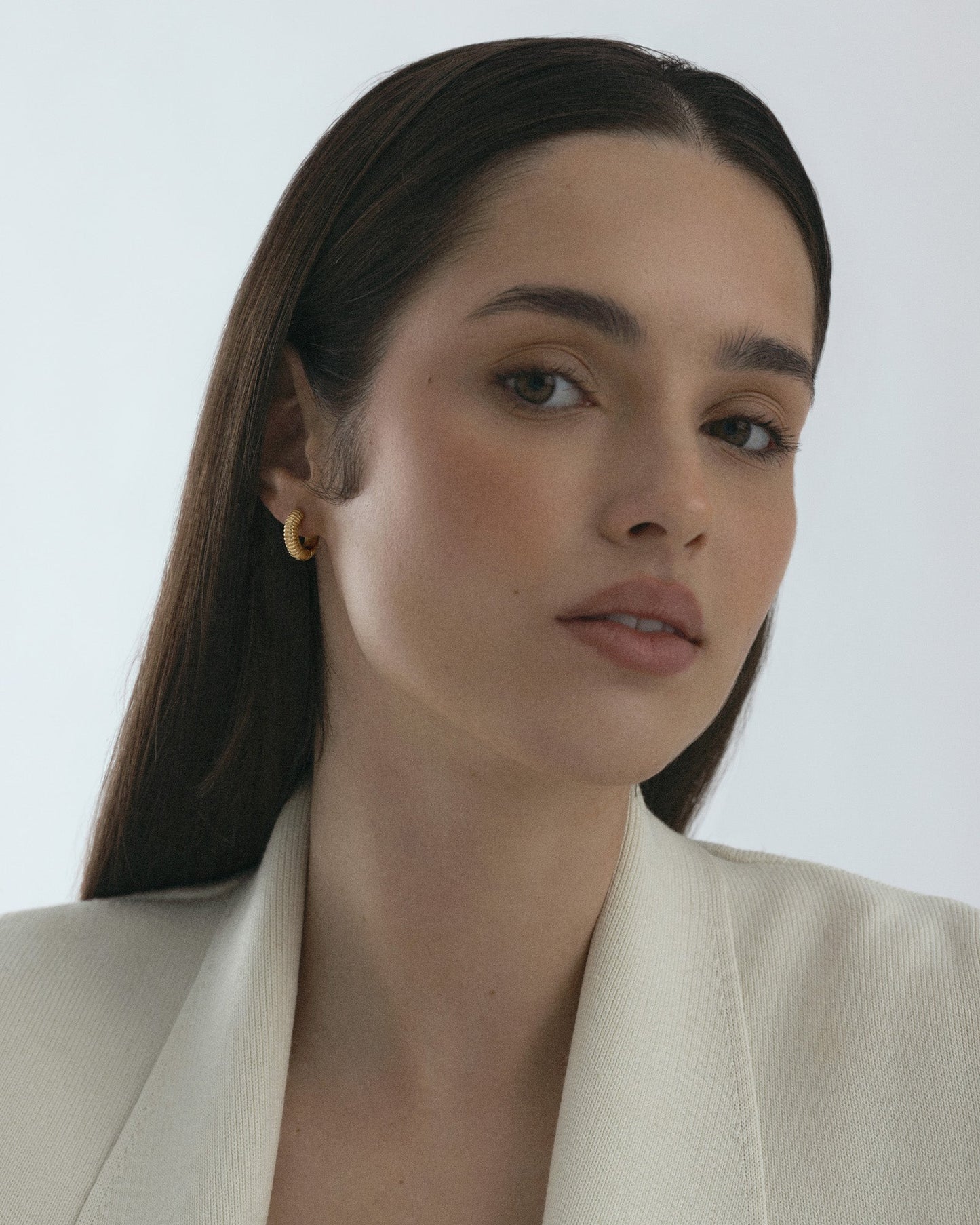 Ribbed Hoops Medium