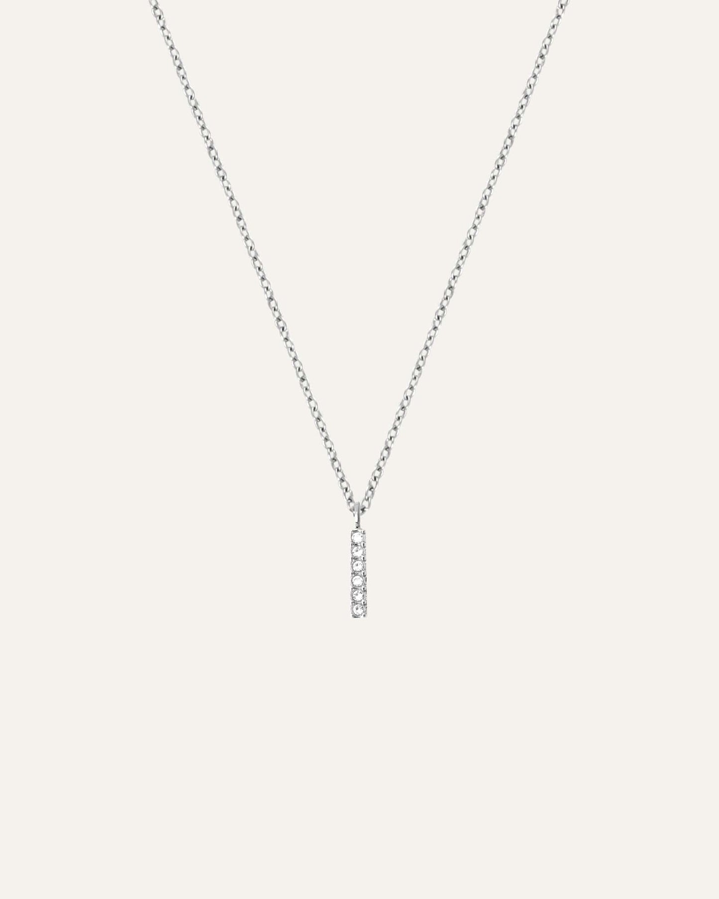 Petite Stone Letter Necklace