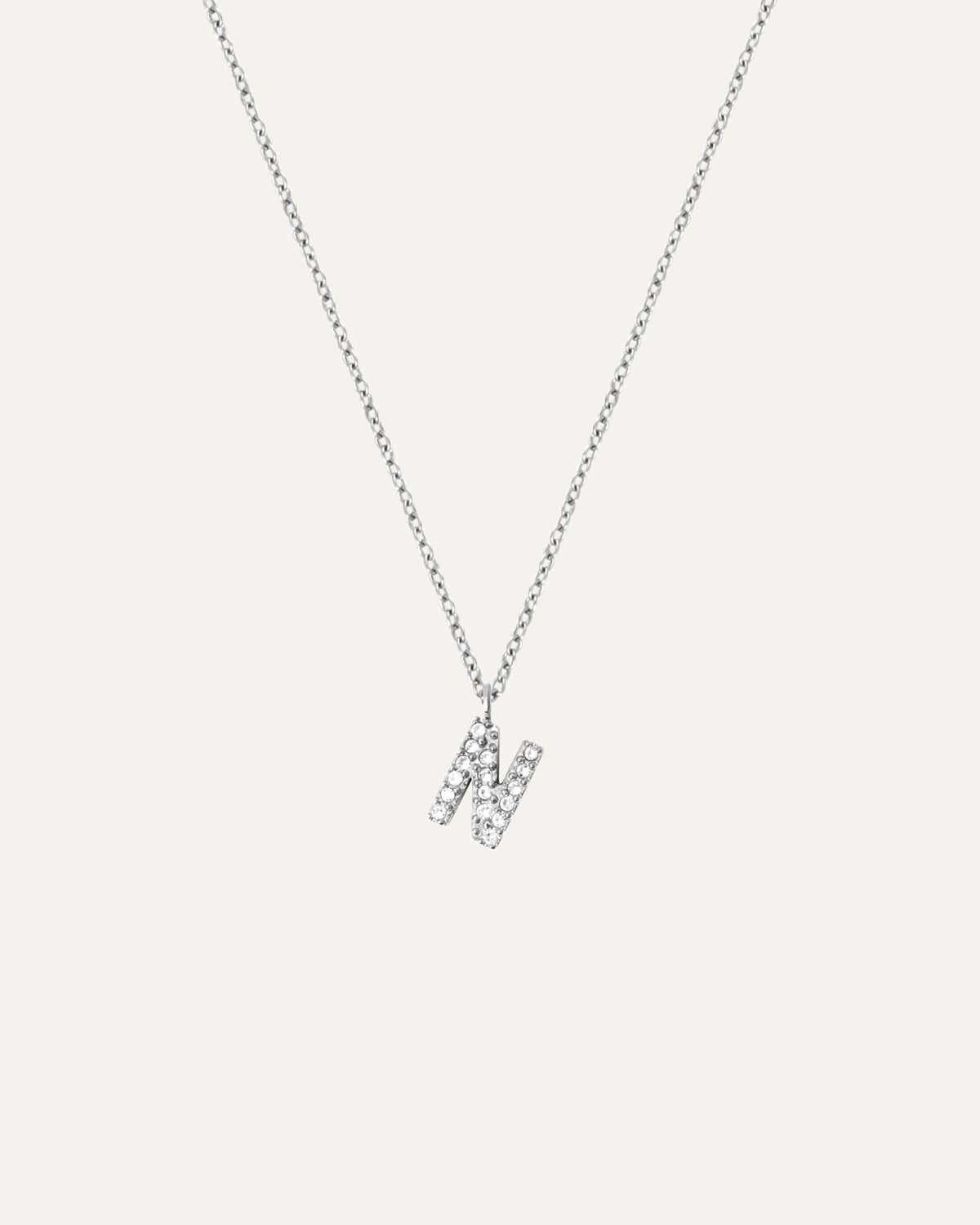 Petite Stone Letter Necklace