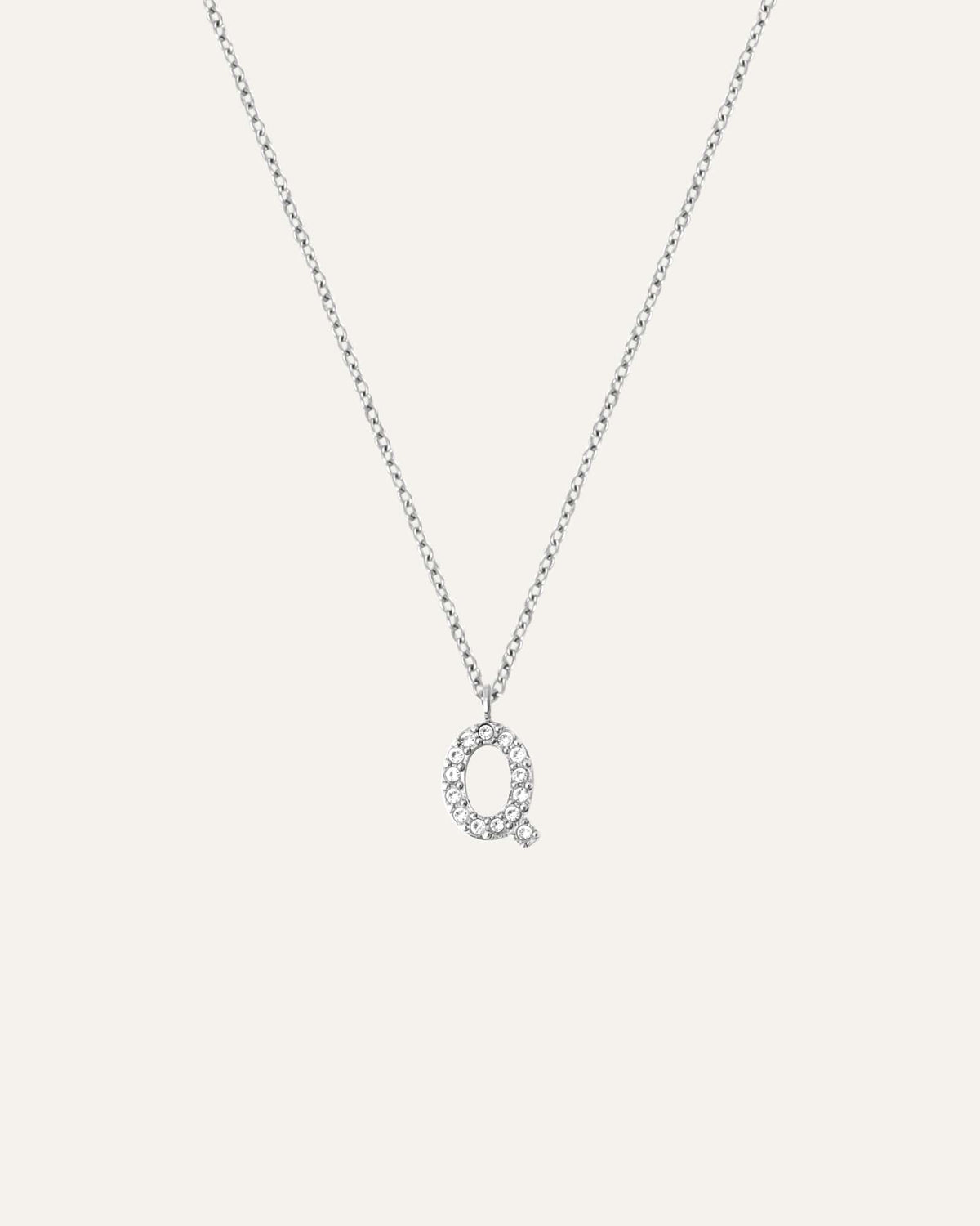 Petite Stone Letter Necklace