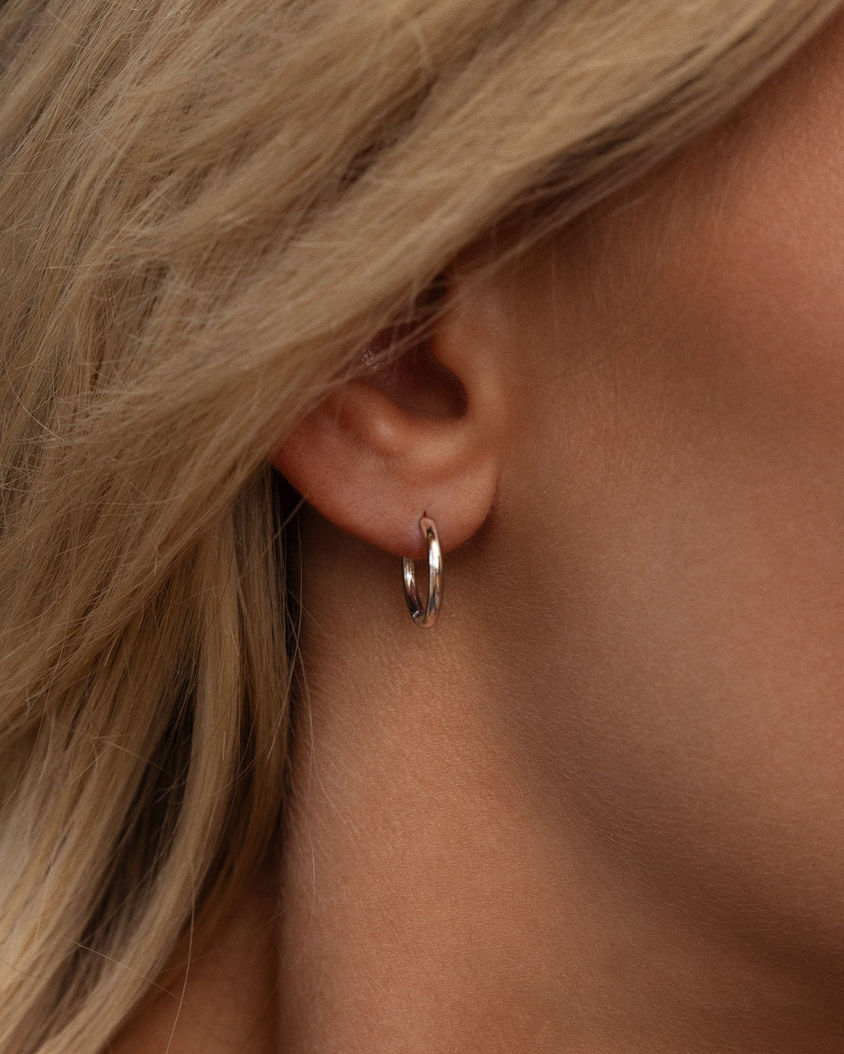 Slim Small Hoops