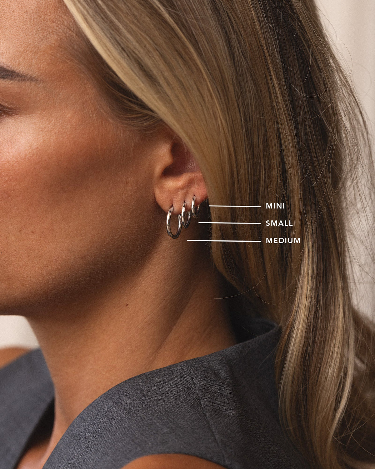 Slim Small Hoops
