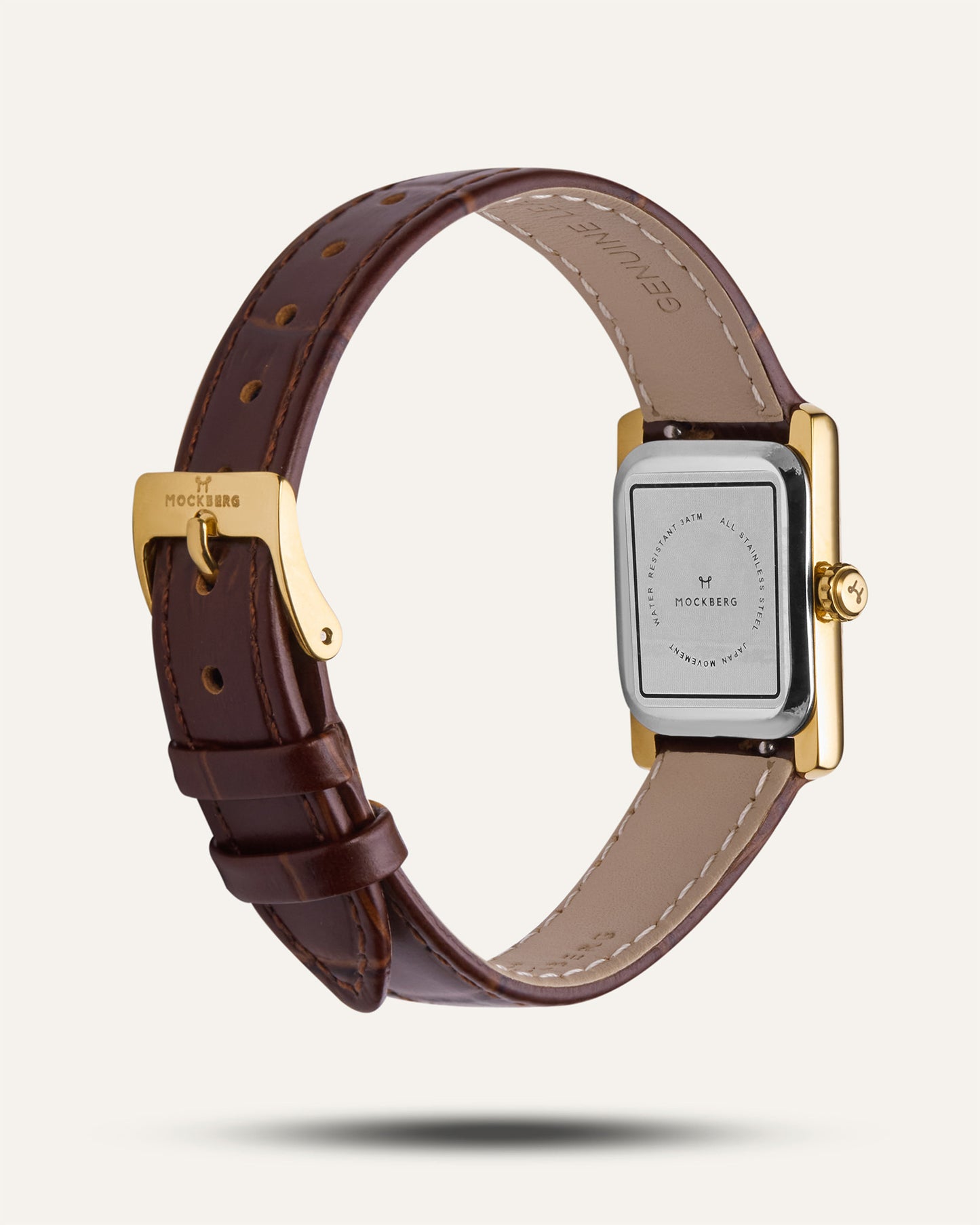 Strap Timeless Brown Leather Gold + sprint