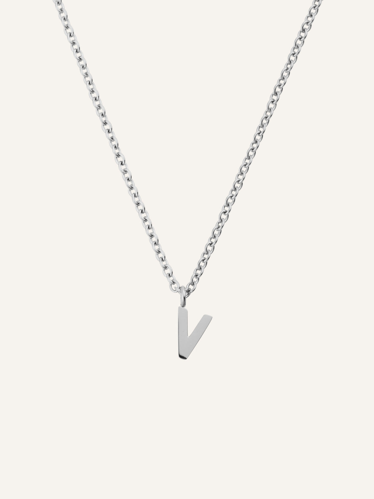 Petite Plain Letter Necklace