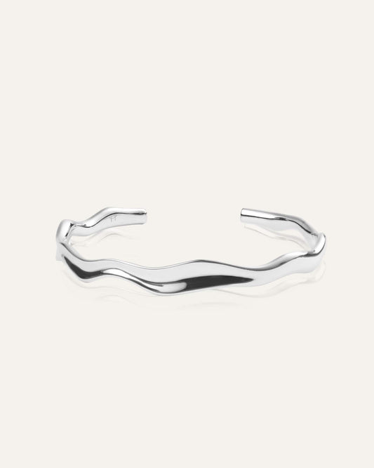 Wavy Bolded Cuff Bracelet