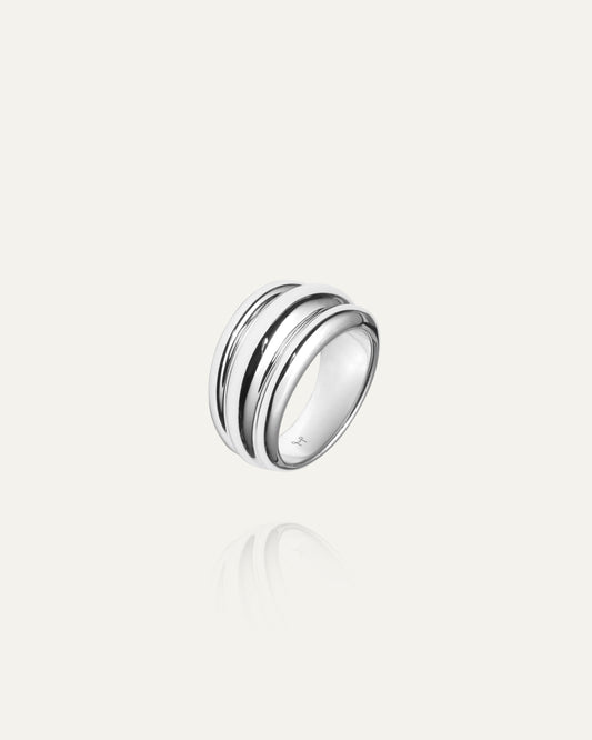 Deco Ribbed Ring