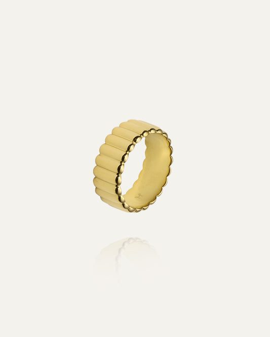 Chic Ribbed Ring