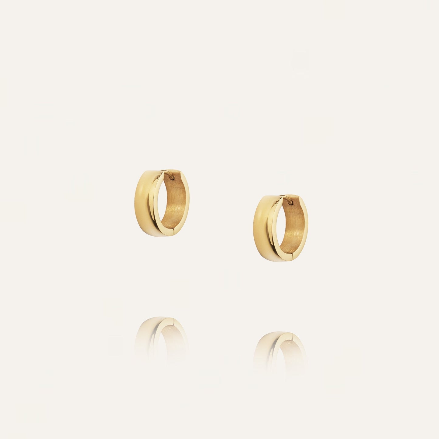 Chunky Gold Hoops Medium