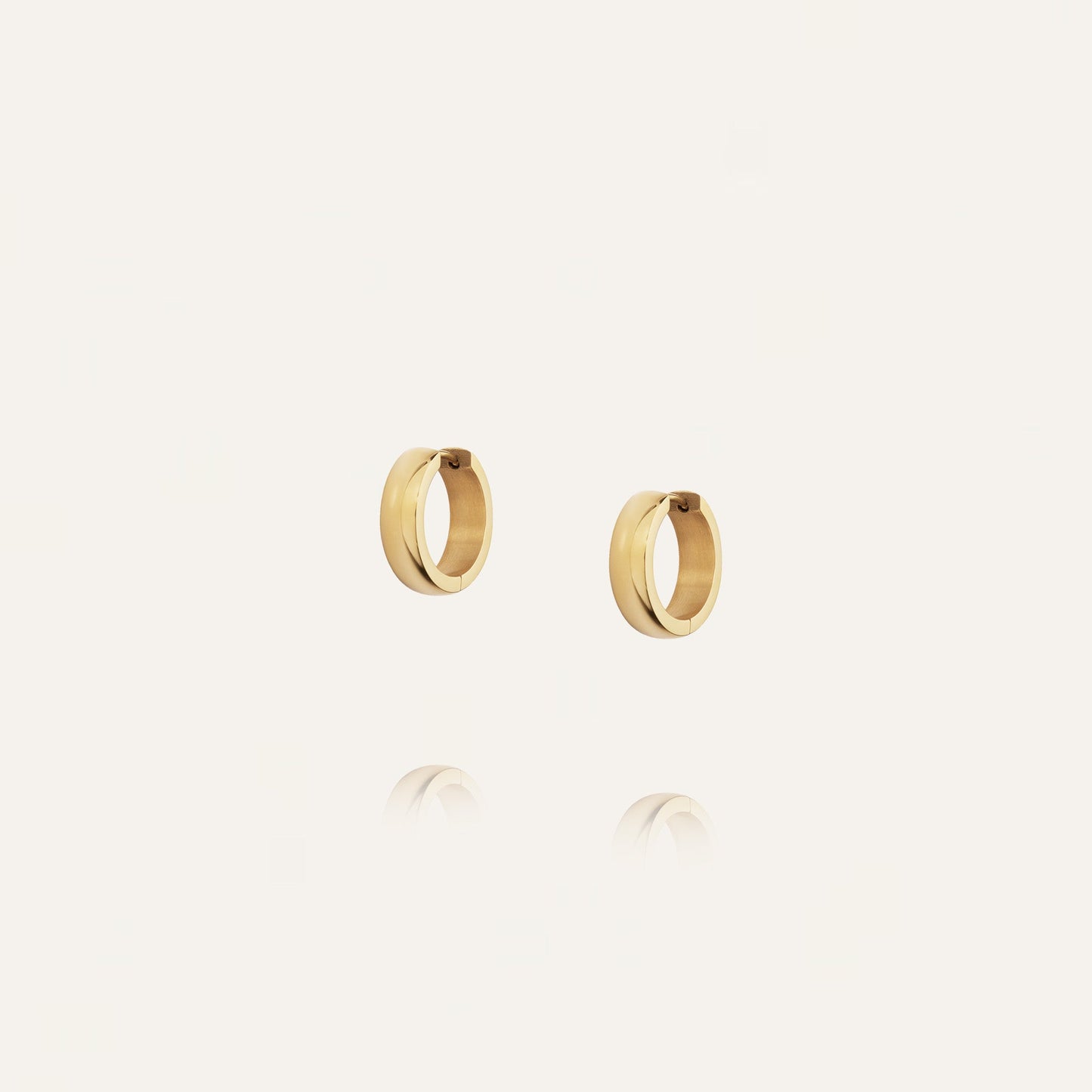 Chunky Gold Hoops Small